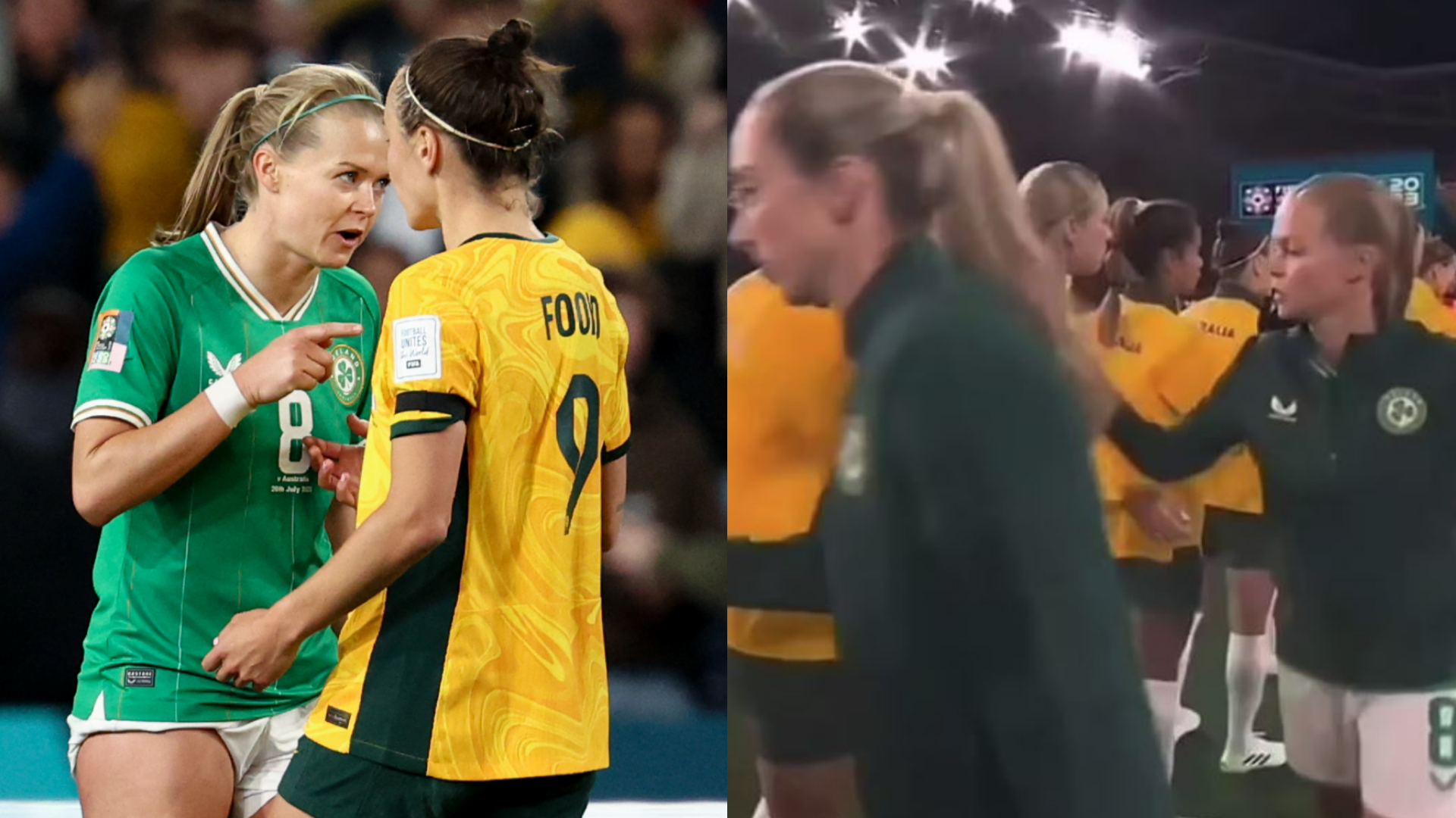 Women's World Cup star refuses to shake hands with rival who went