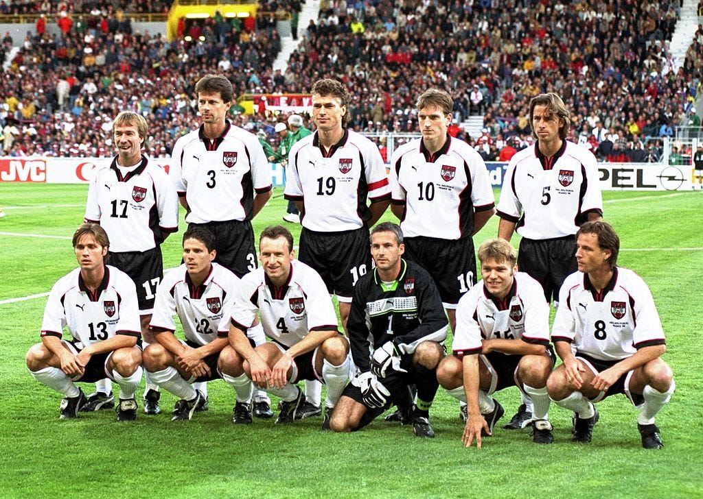Áustria, Copa do Mundo, 1998