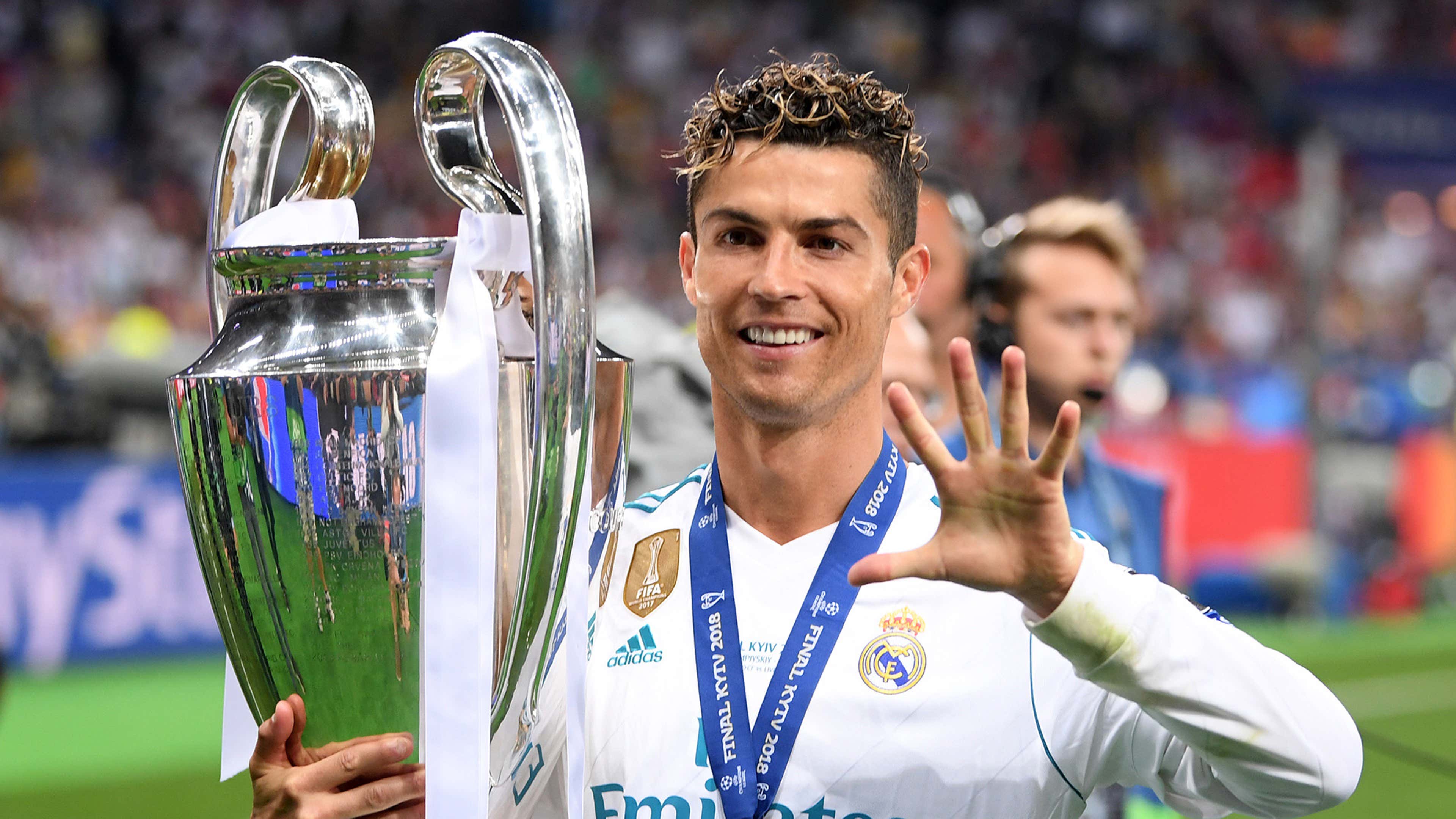 How many Champions League titles has Cristiano Ronaldo won?