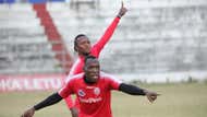 Francis Kahata and Meddie Kagere of Simba SC.