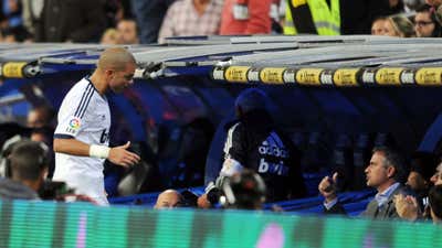Pepe and Jose Mourinho 