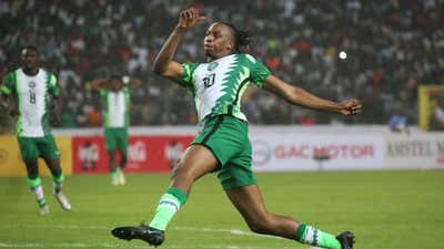 Joe Aribo of Nigeria during the 2022 FIFA World Cup Qualifier between Nigeria.