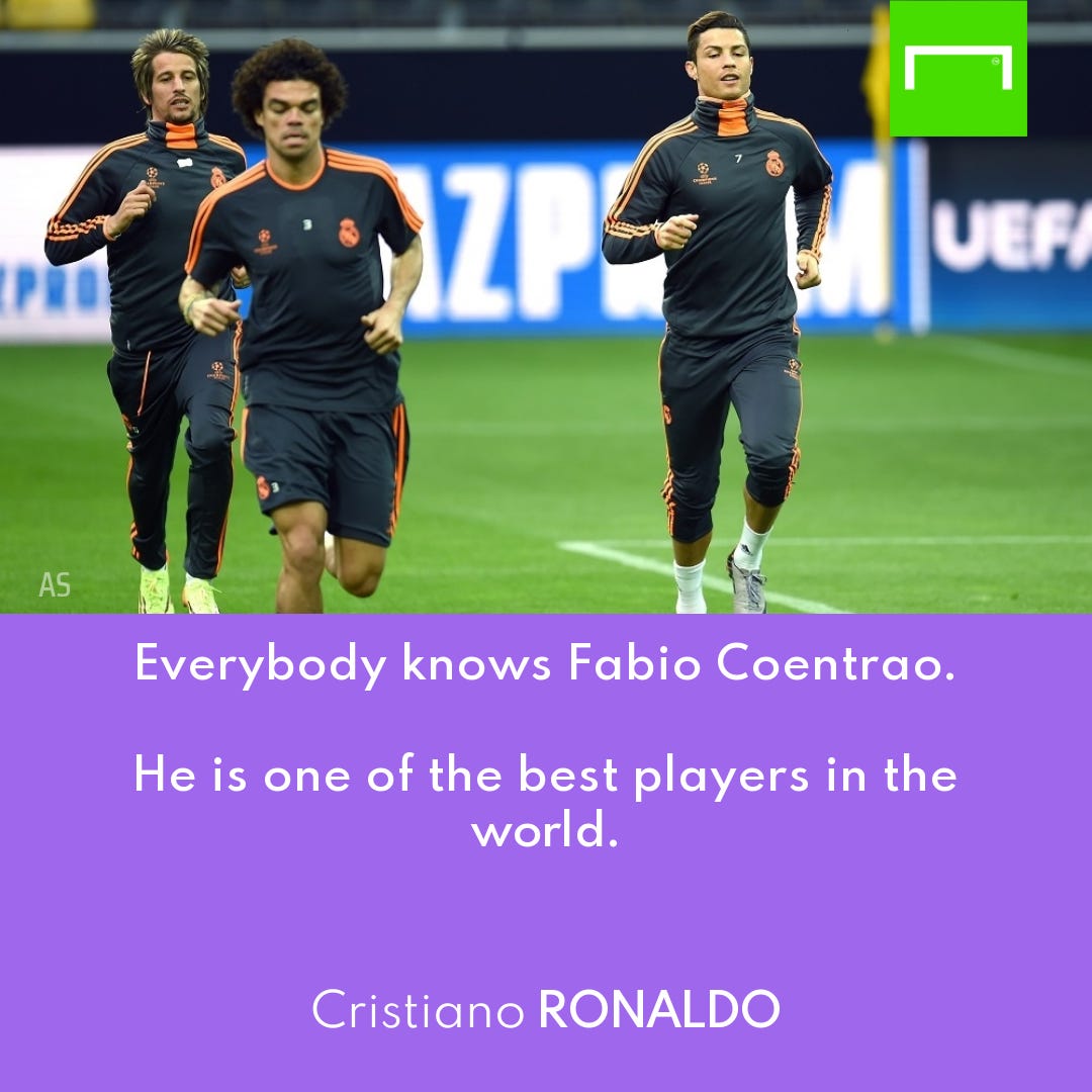 Fabio Coentrao Cristiano Ronaldo