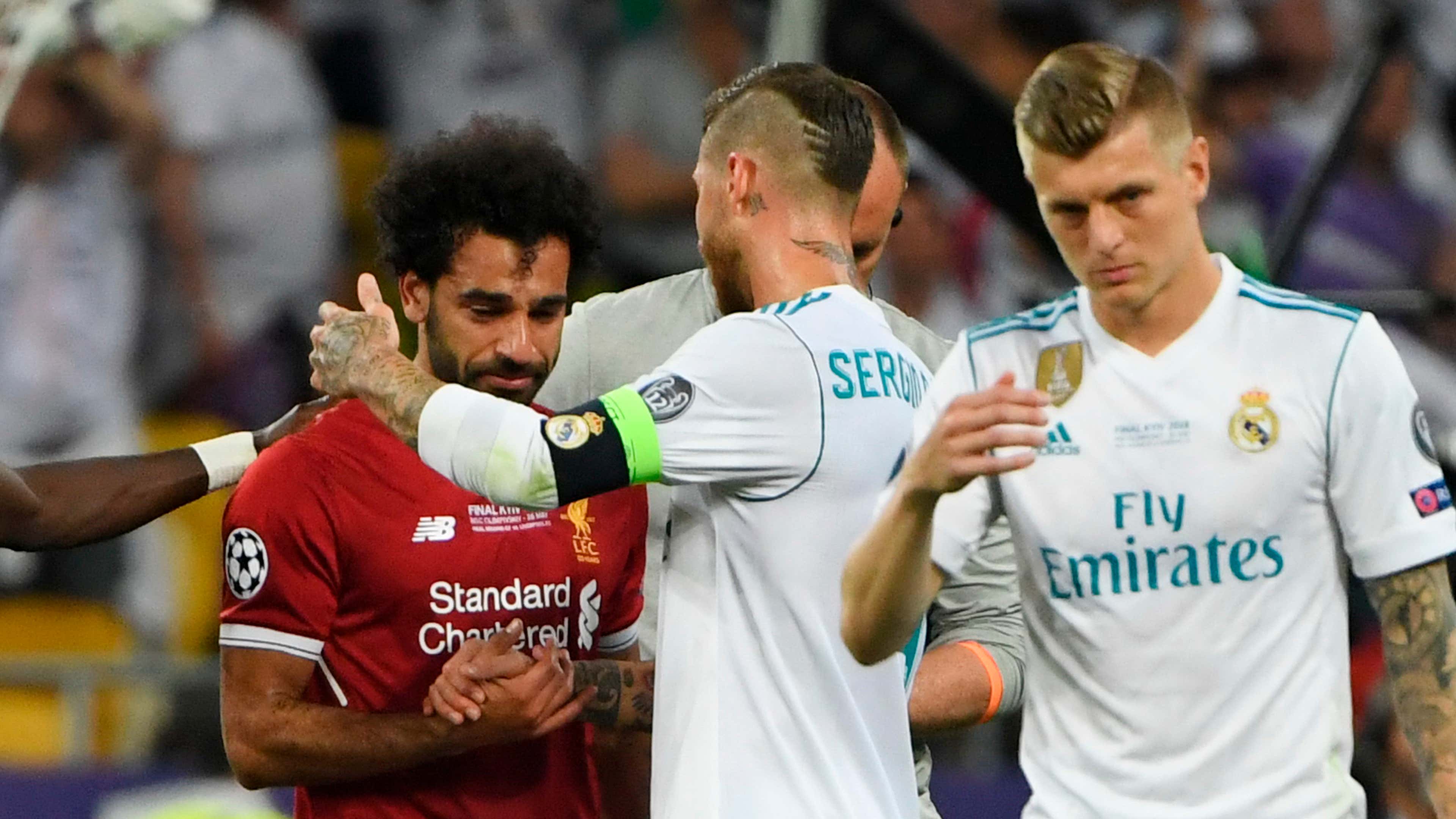 Sergio Ramos Real Madrid Mohamed Salah Liverpool Champions League 2018