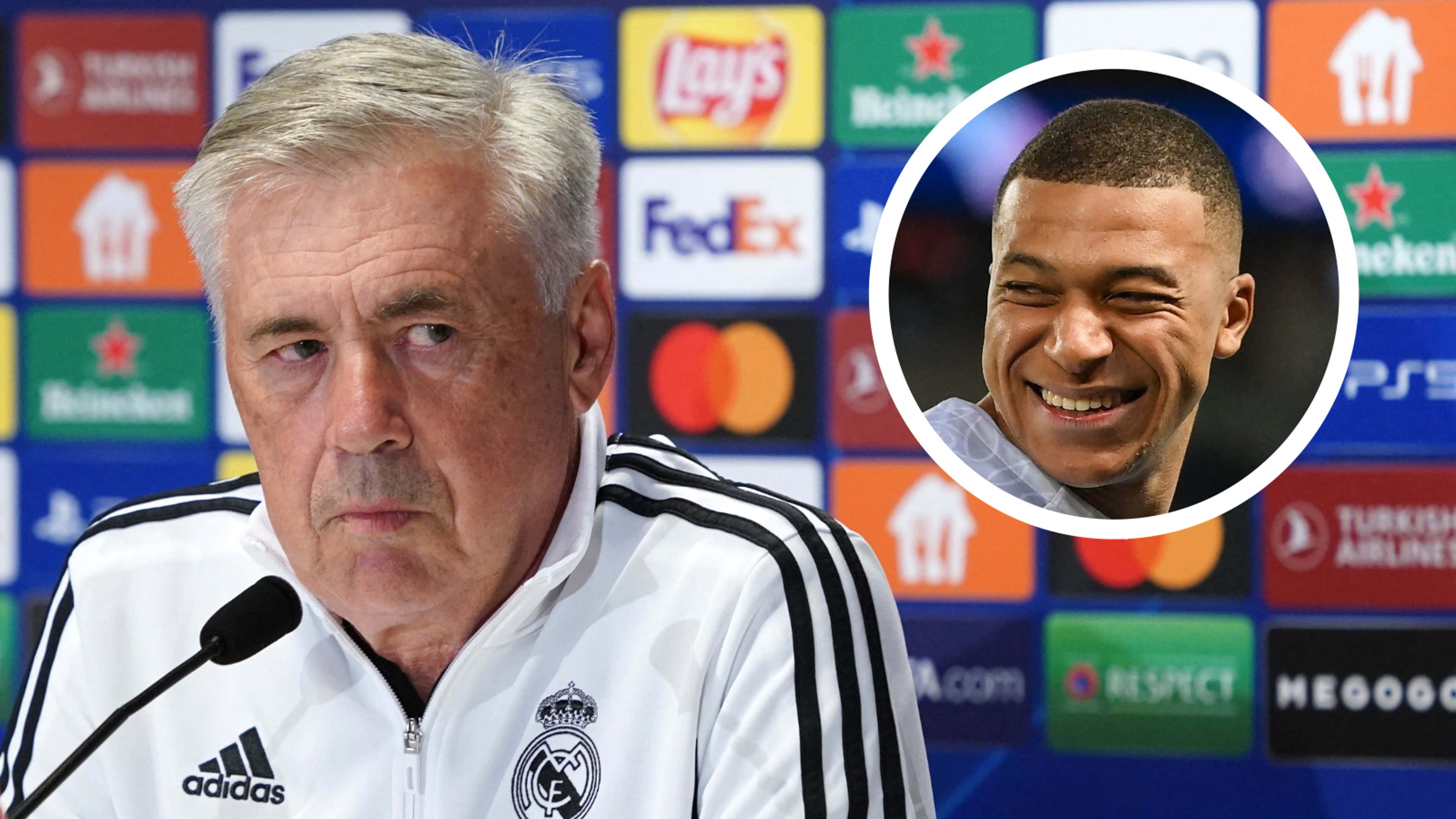 You have the courage to ask that?' - Ancelotti gives blunt response when  quizzed on Mbappe to Real Madrid rumours | Goal.com UK