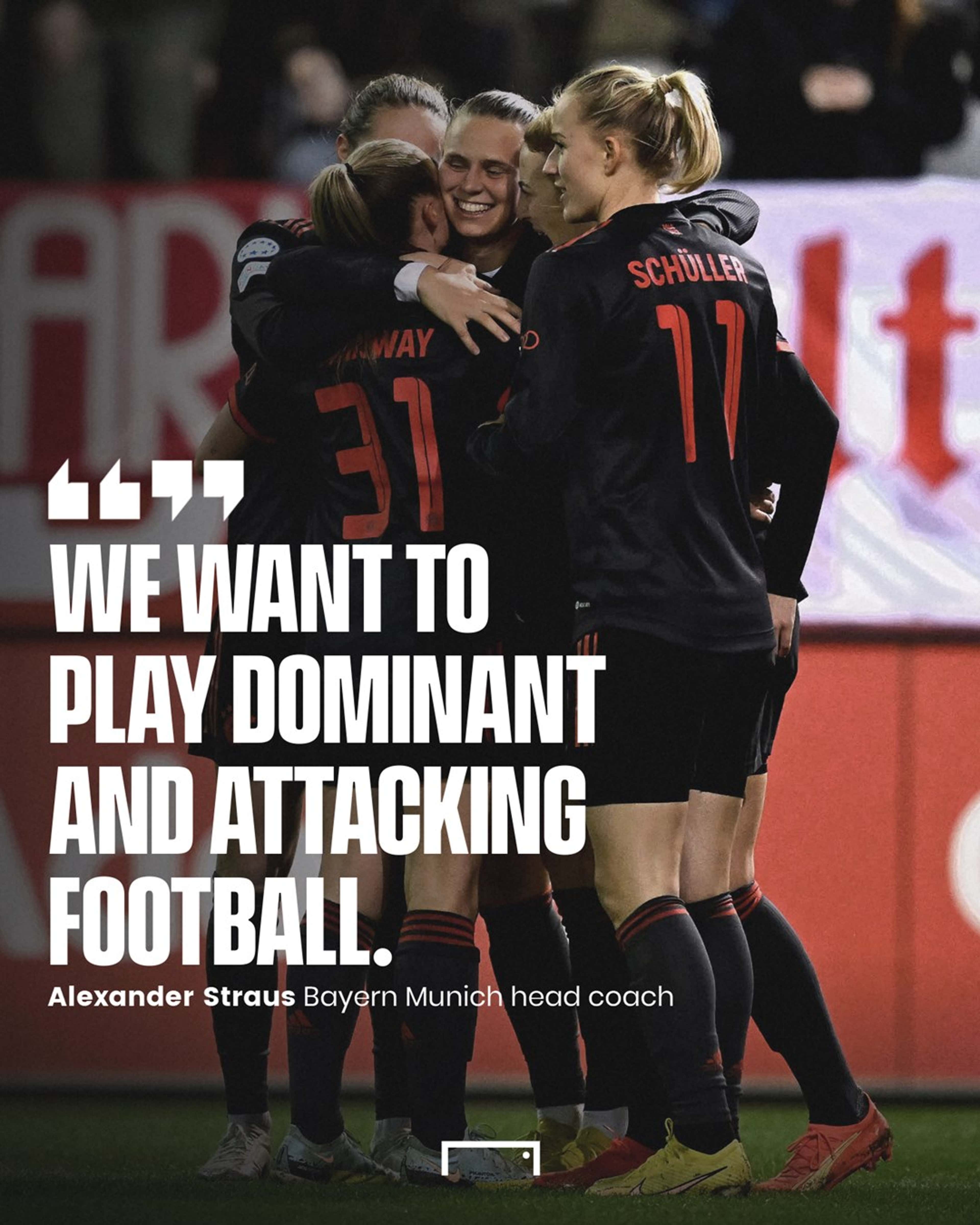 Bayern Munich women quote gfx 4:5