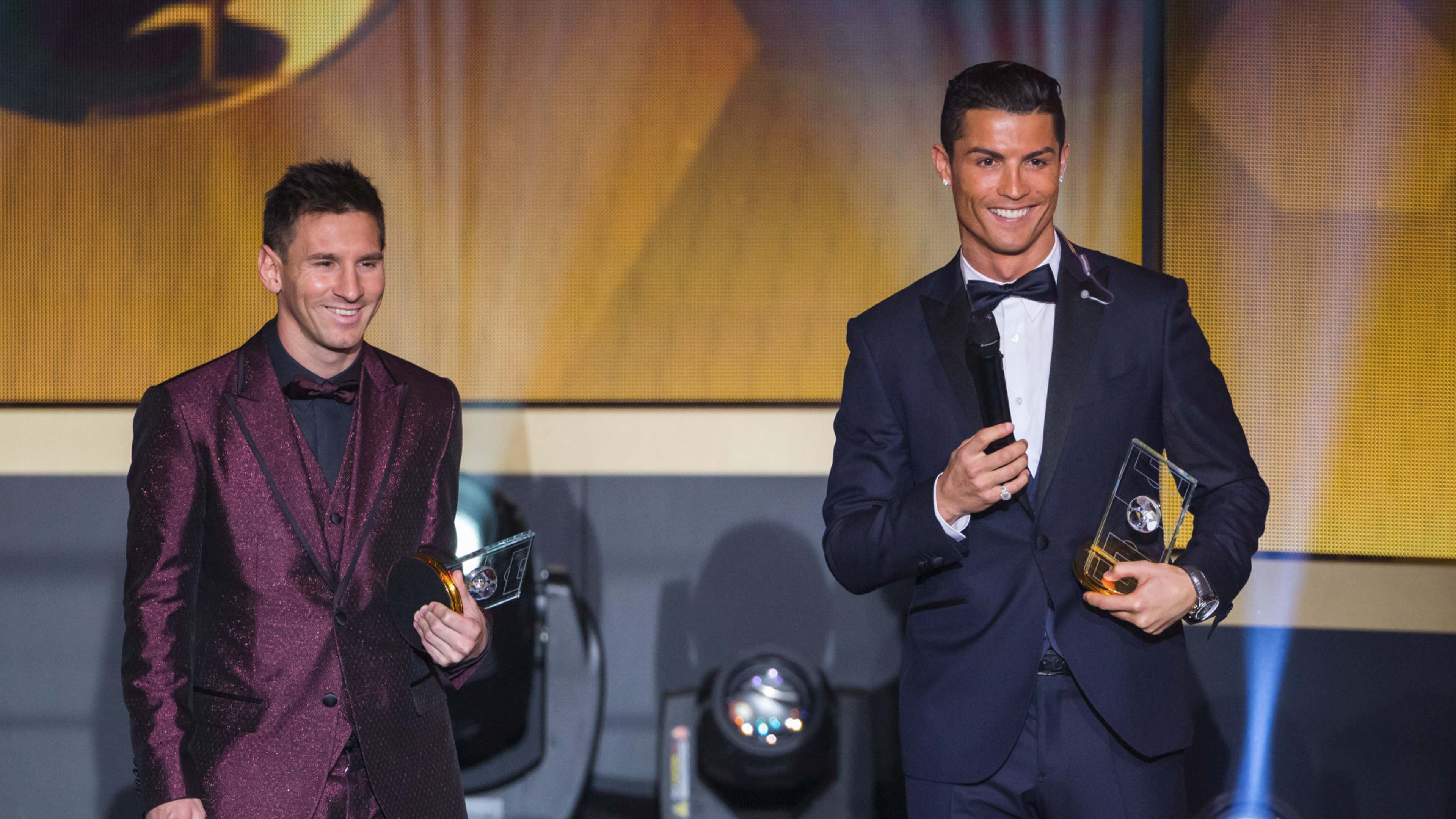 Placa Messi e Cristiano Ronaldo Xadrez 21x29 cm