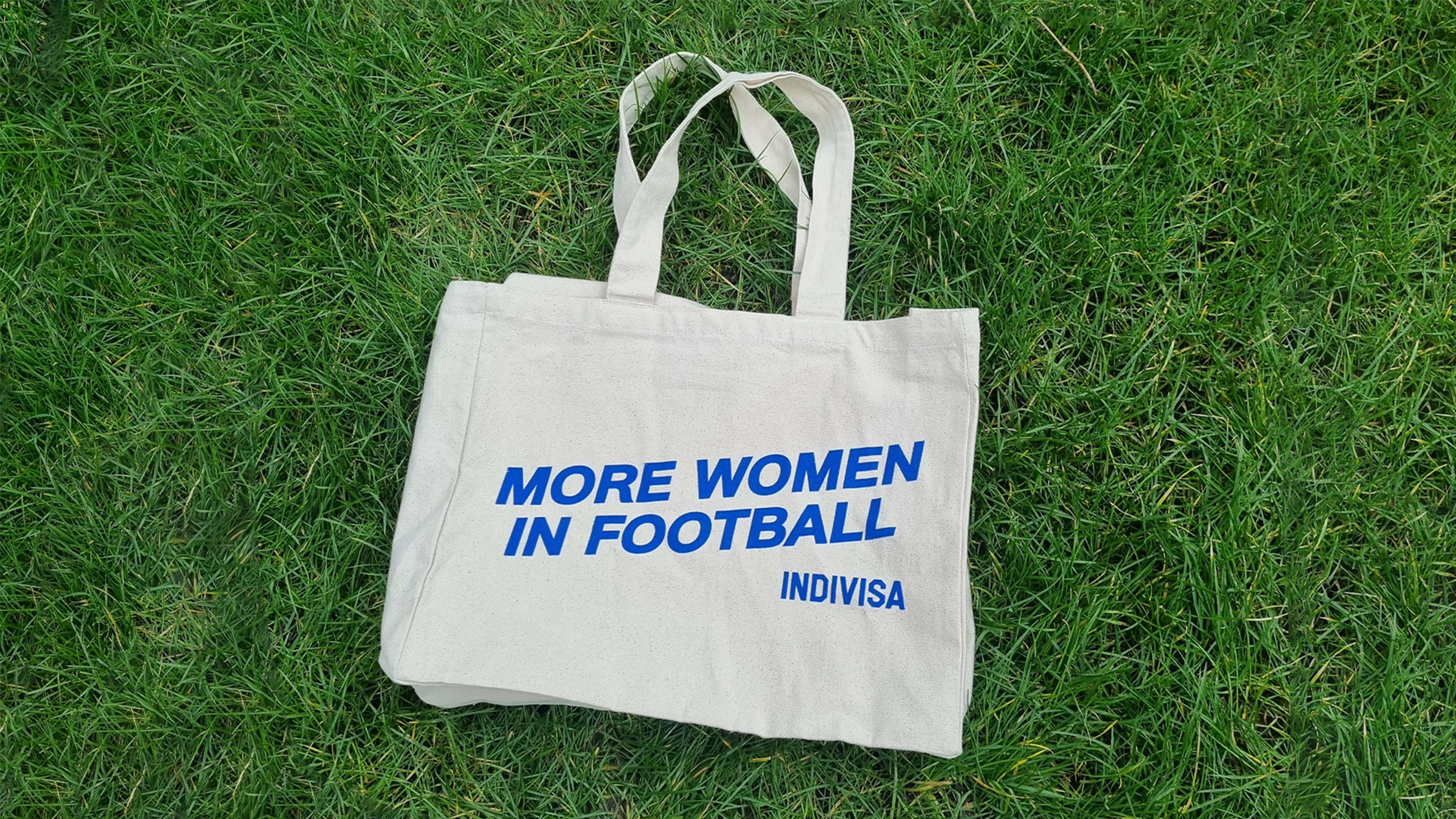 More Women In Football Indivisa Tote Bag