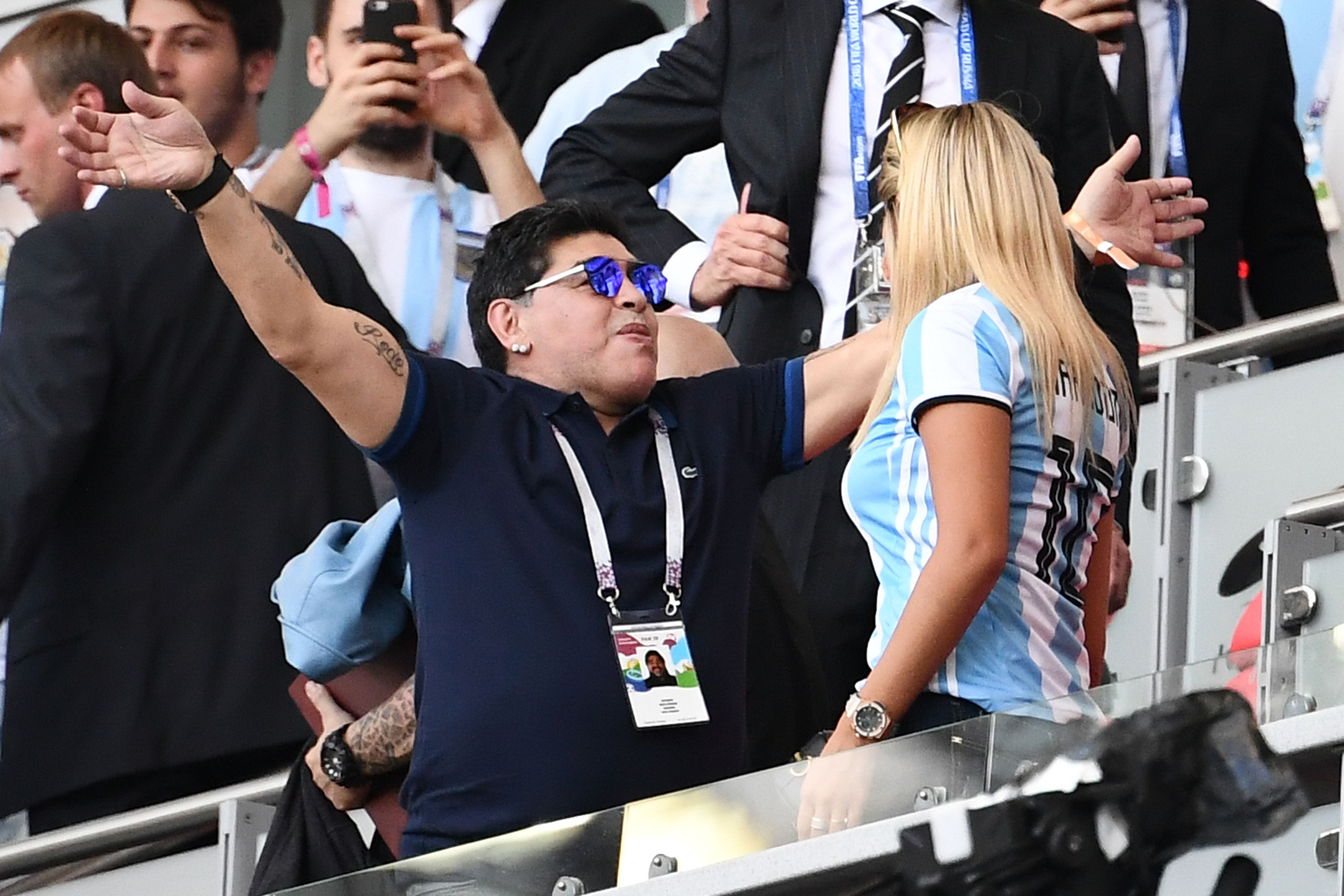 Maradona France Argentina World Cup