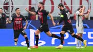 Giroud celebrating Milan Salzburg Champions League