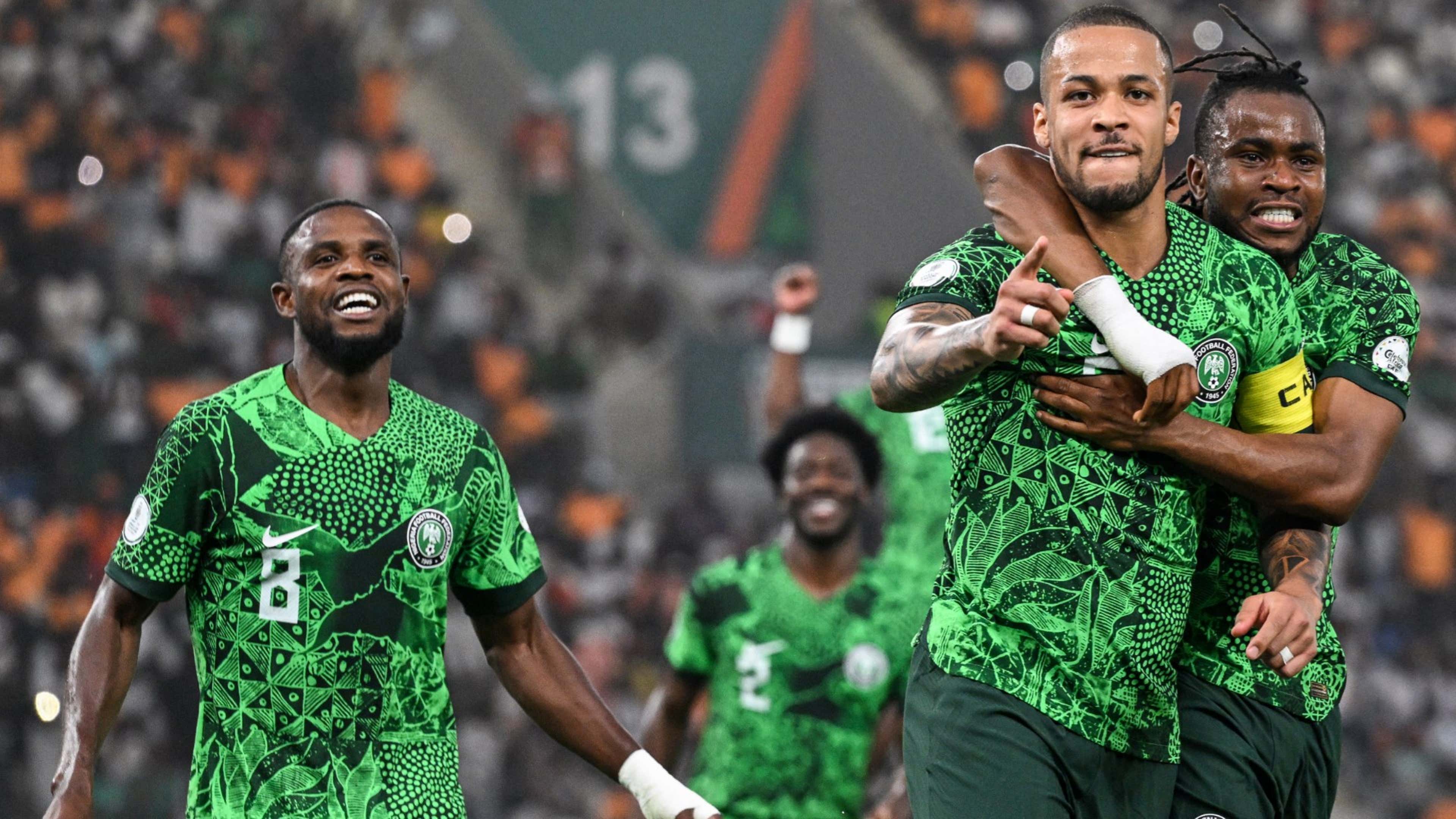 Nigeria celebrate AFCON 2023