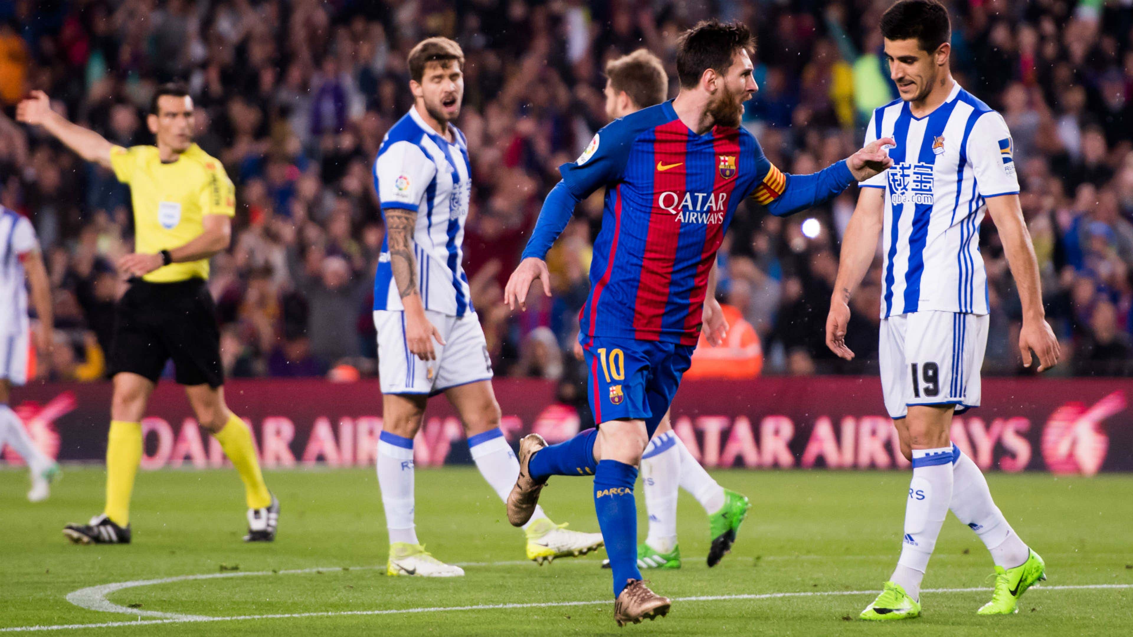 Lionel Messi Barcelona Real Sociedad La Liga 15042017