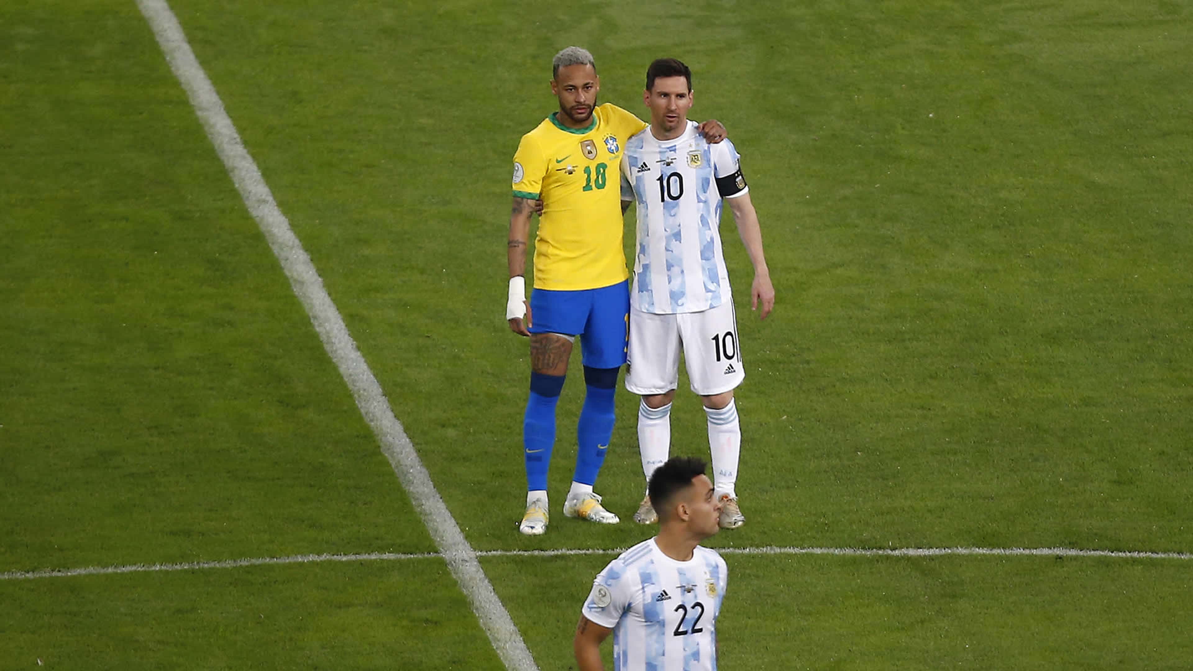 Neymar Lio Messi Brasil Argentina Copa América 2021
