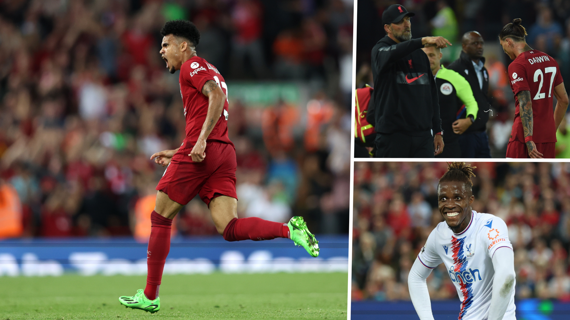 Diaz stunner salvages draw for Liverpool against Crystal Palace after Nunez headbutt | Goal.com Australia
