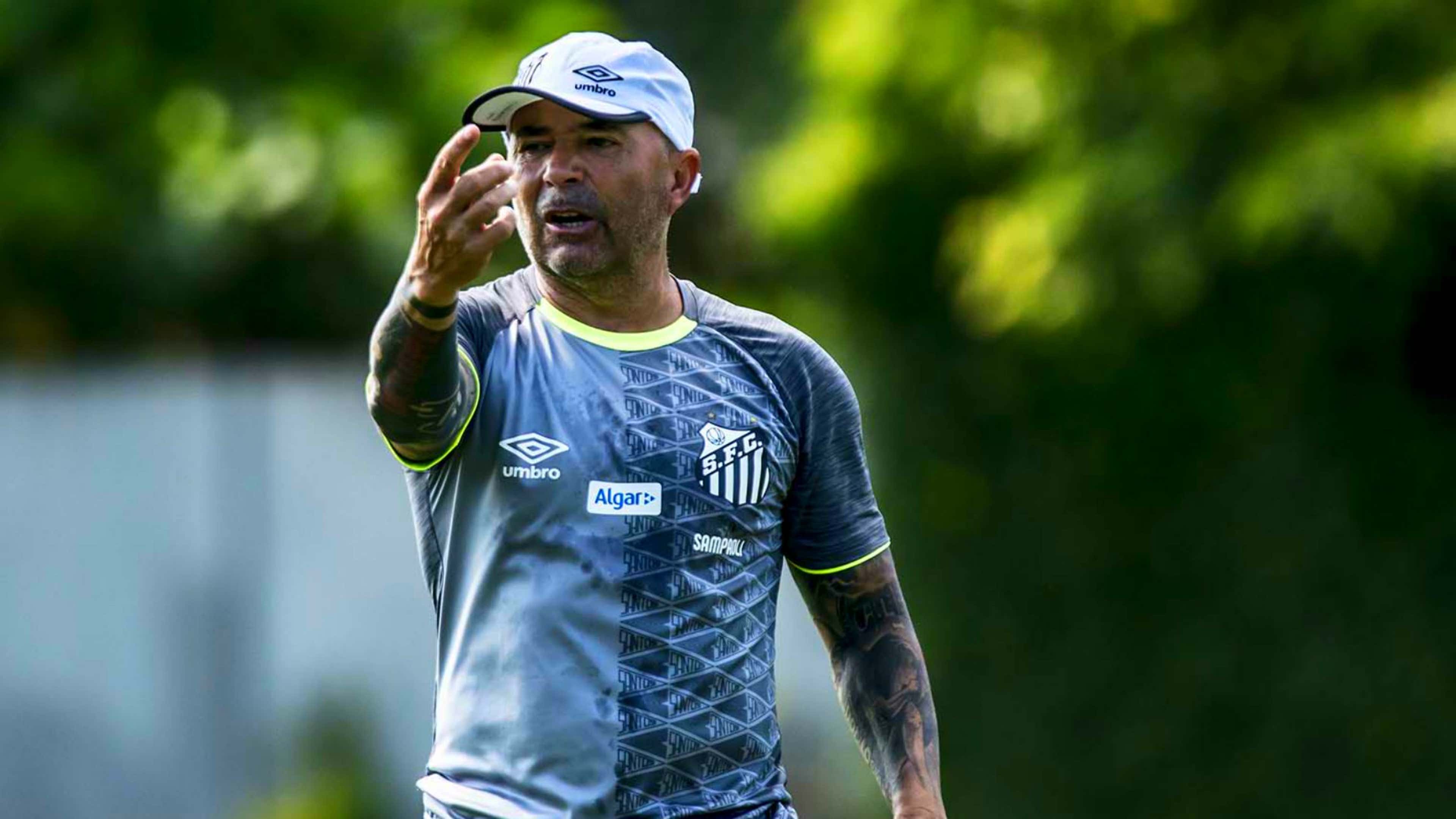 Jorge Sampaoli treino Santos 2019