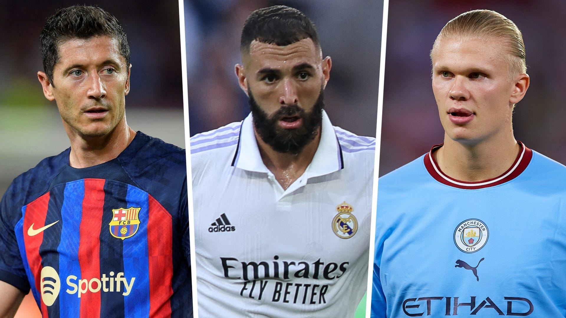 Champions League top scorers Haaland, Salah, and Mbappe lead the race