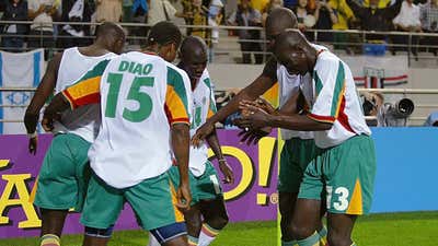 Senegal celebration World Cup 2002