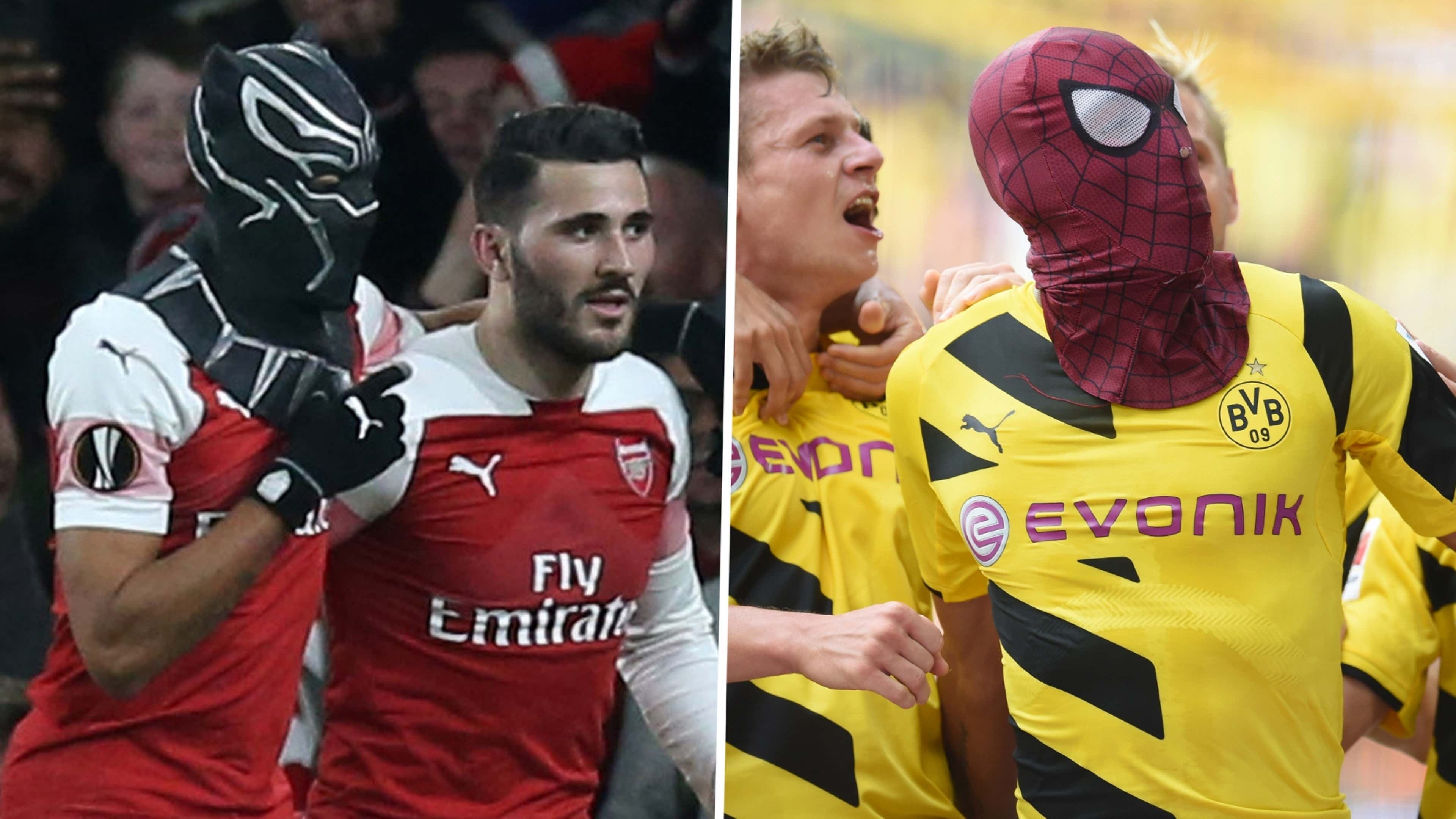 Why does Aubameyang wear a mask? Arsenal striker's special celebrations  explained  English Bahrain