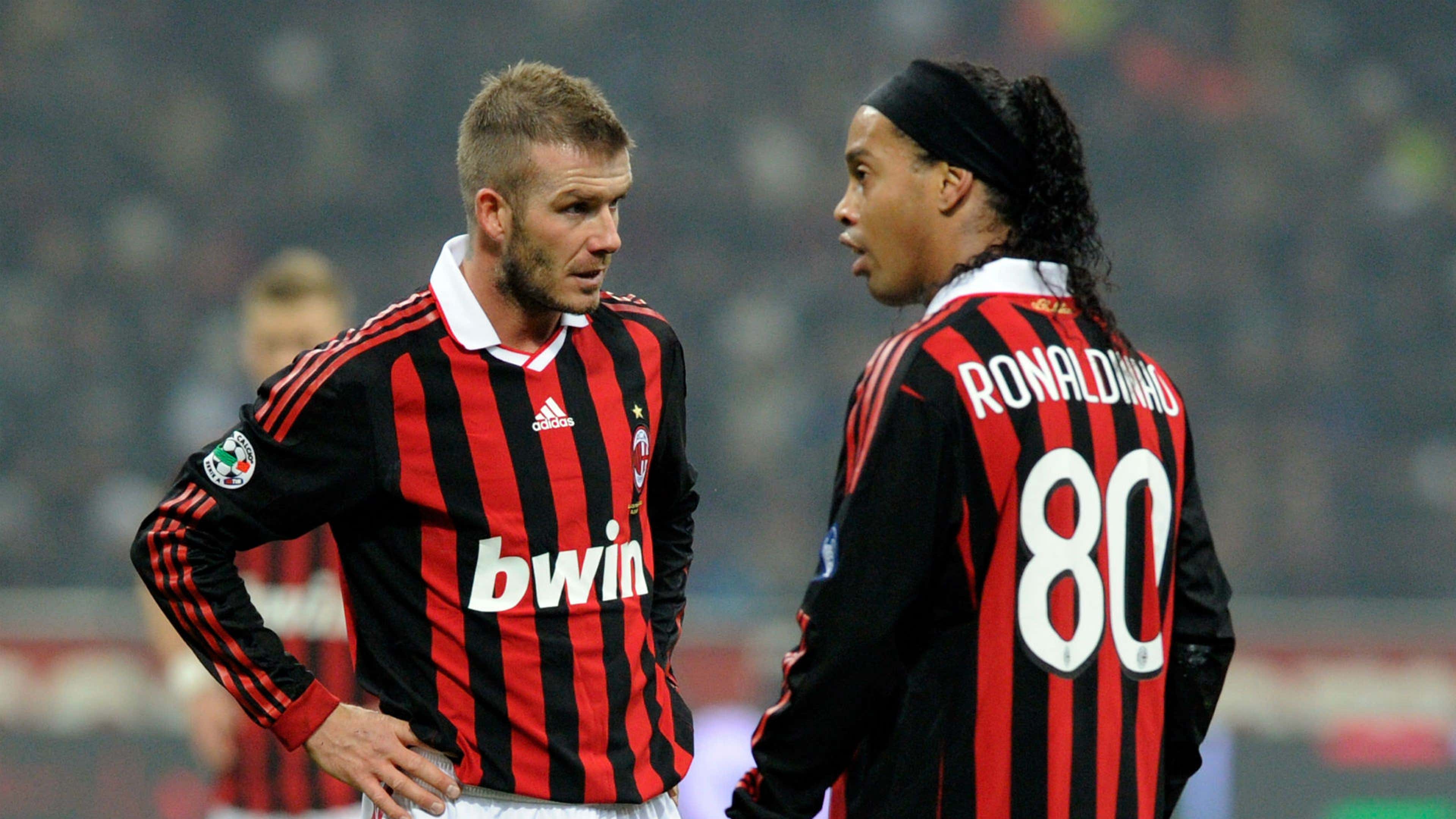 David Beckham Ronaldinho AC Milan