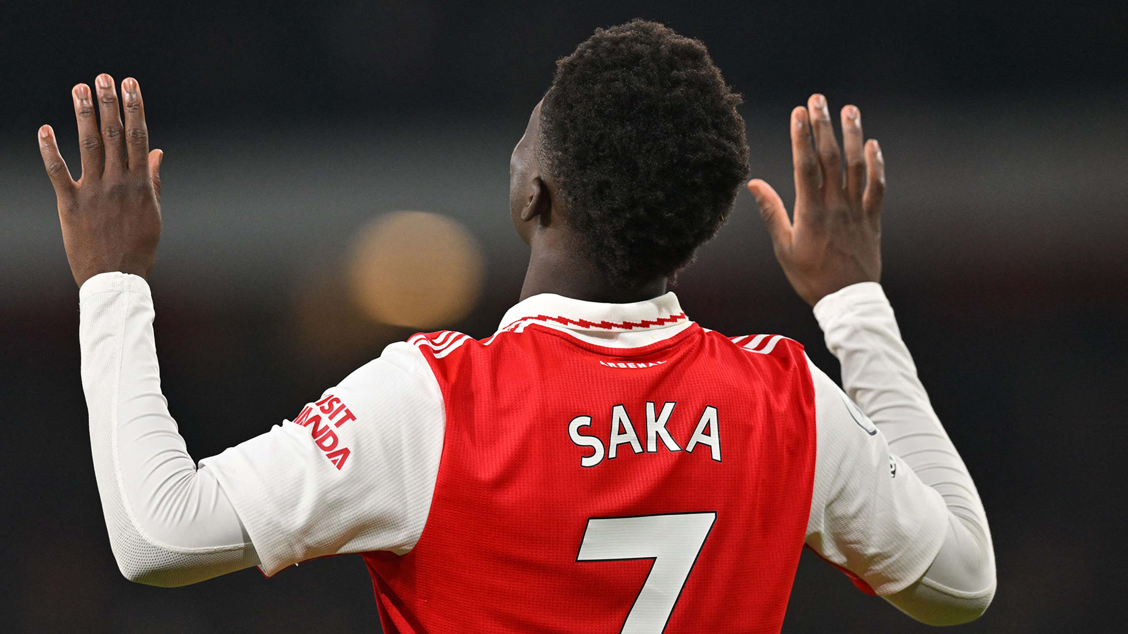 Bukayo Saka Arsenal Man Utd 2022-23