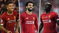 Roberto Firmino Mohamed Salah Sadio Mane Liverpool 2019-20