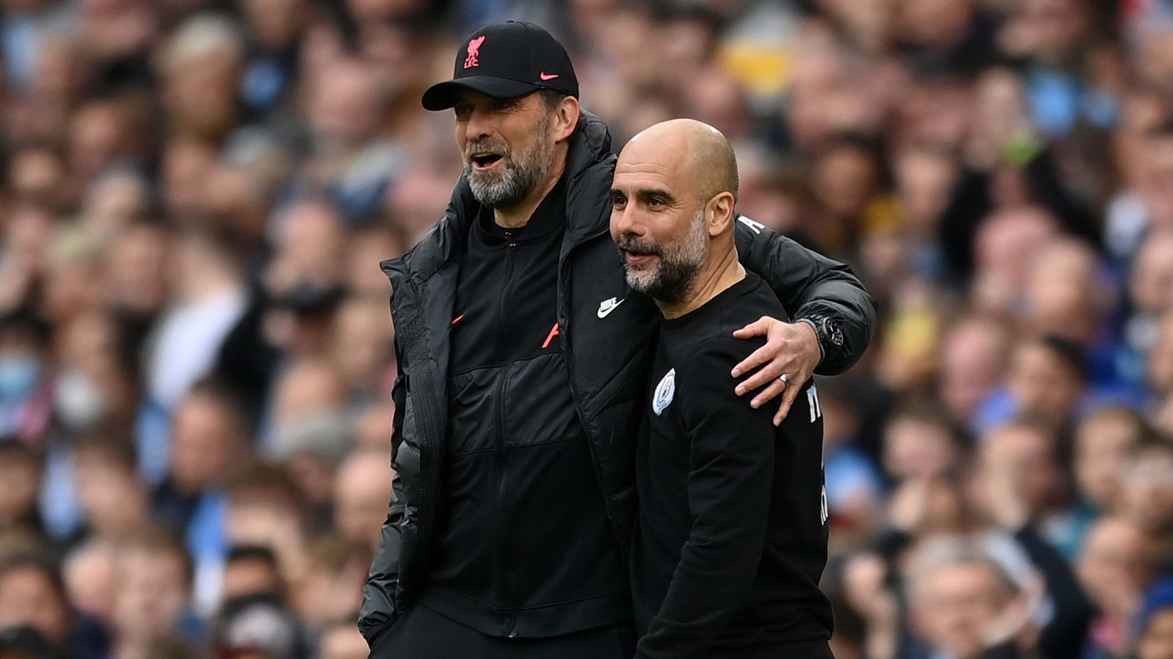 Man City manager Pep Guardiola says Liverpool are favourites to win the league title.