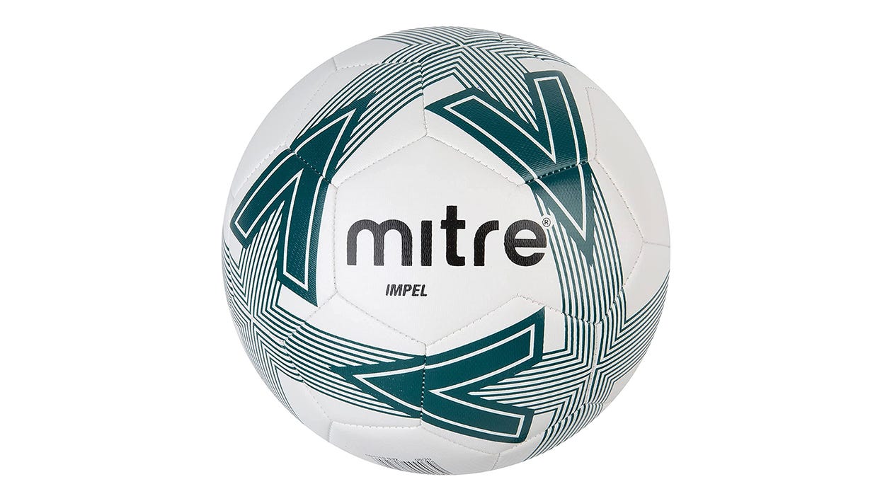 blue Mitre Impel Training Football Without Ball Pump Size 3 