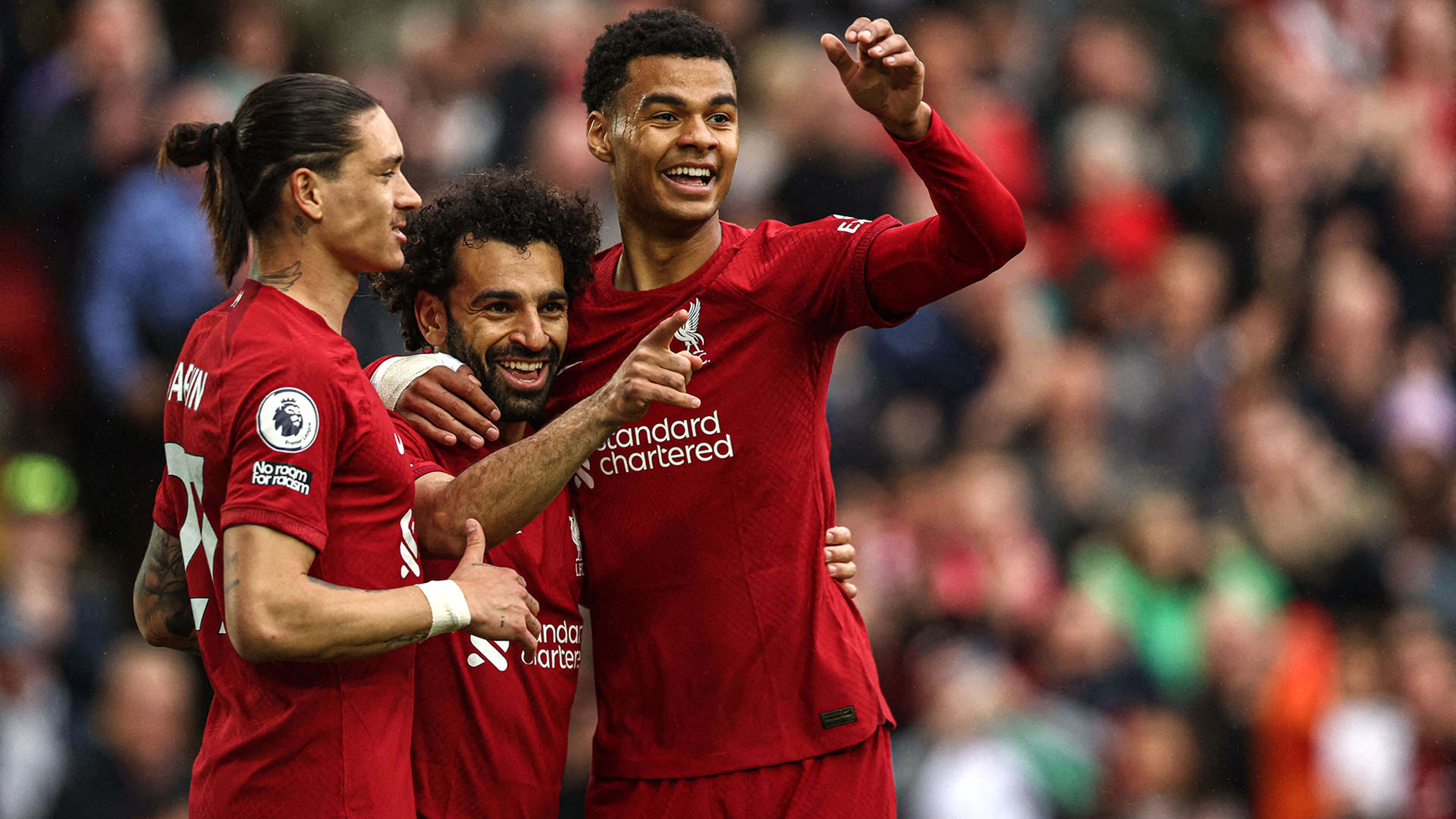 Liverpool player ratings vs Brentford: Mohamed Salah proves he's the only  king Anfield needs | Goal.com