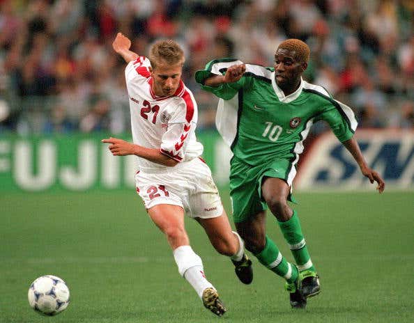 Okocha Denmark Nigeria 1998
