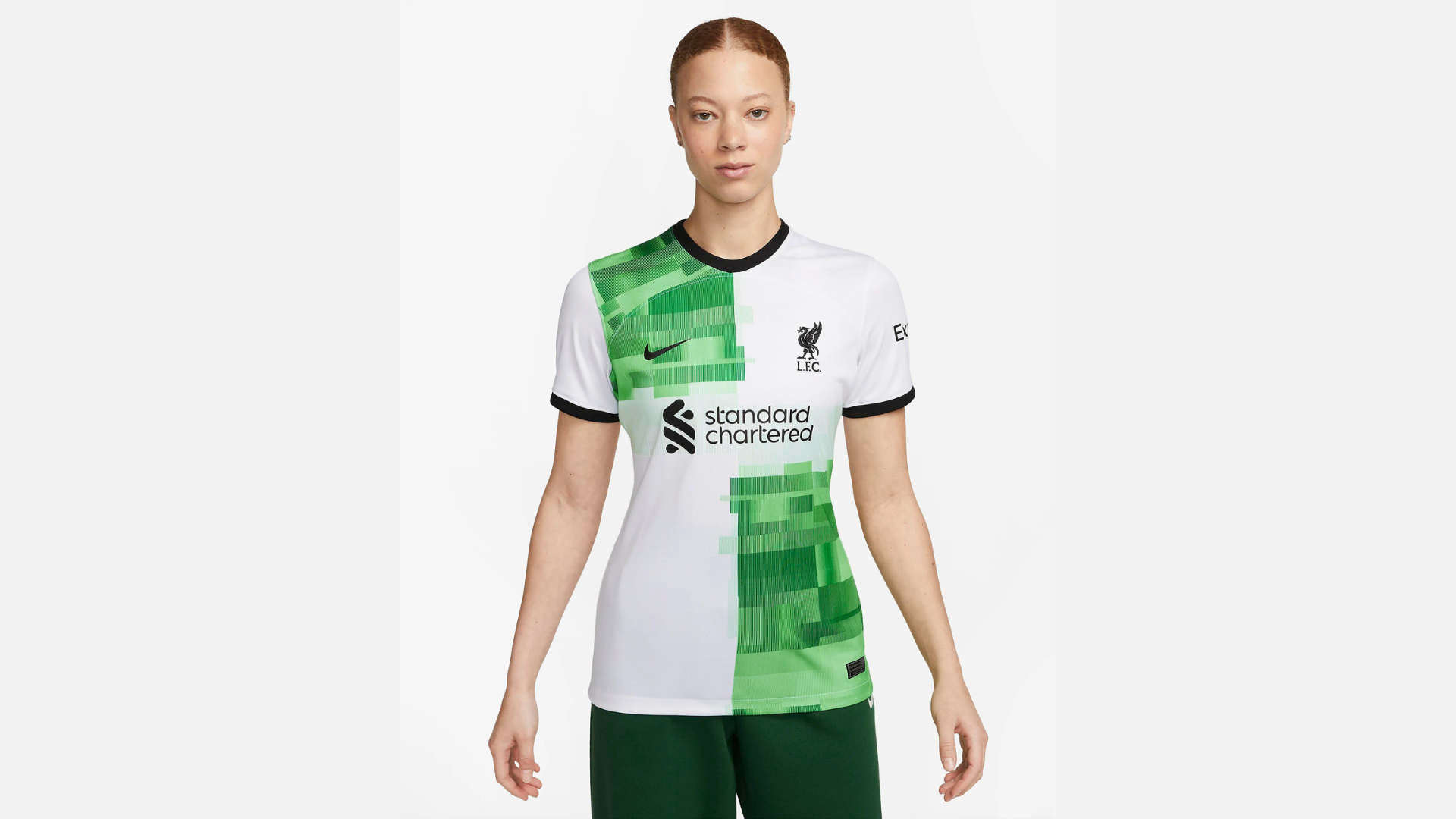 Nike Men's Liverpool 2023/24 Away Jersey White/Green, XL