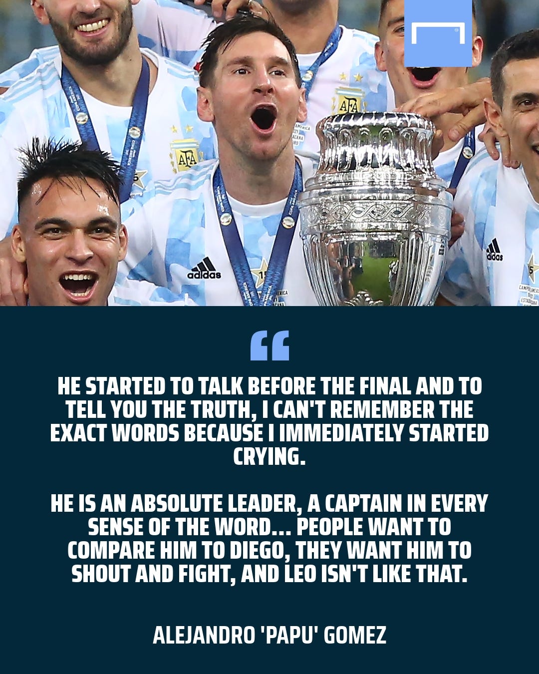 Lionel Messi Argentina quote GFX