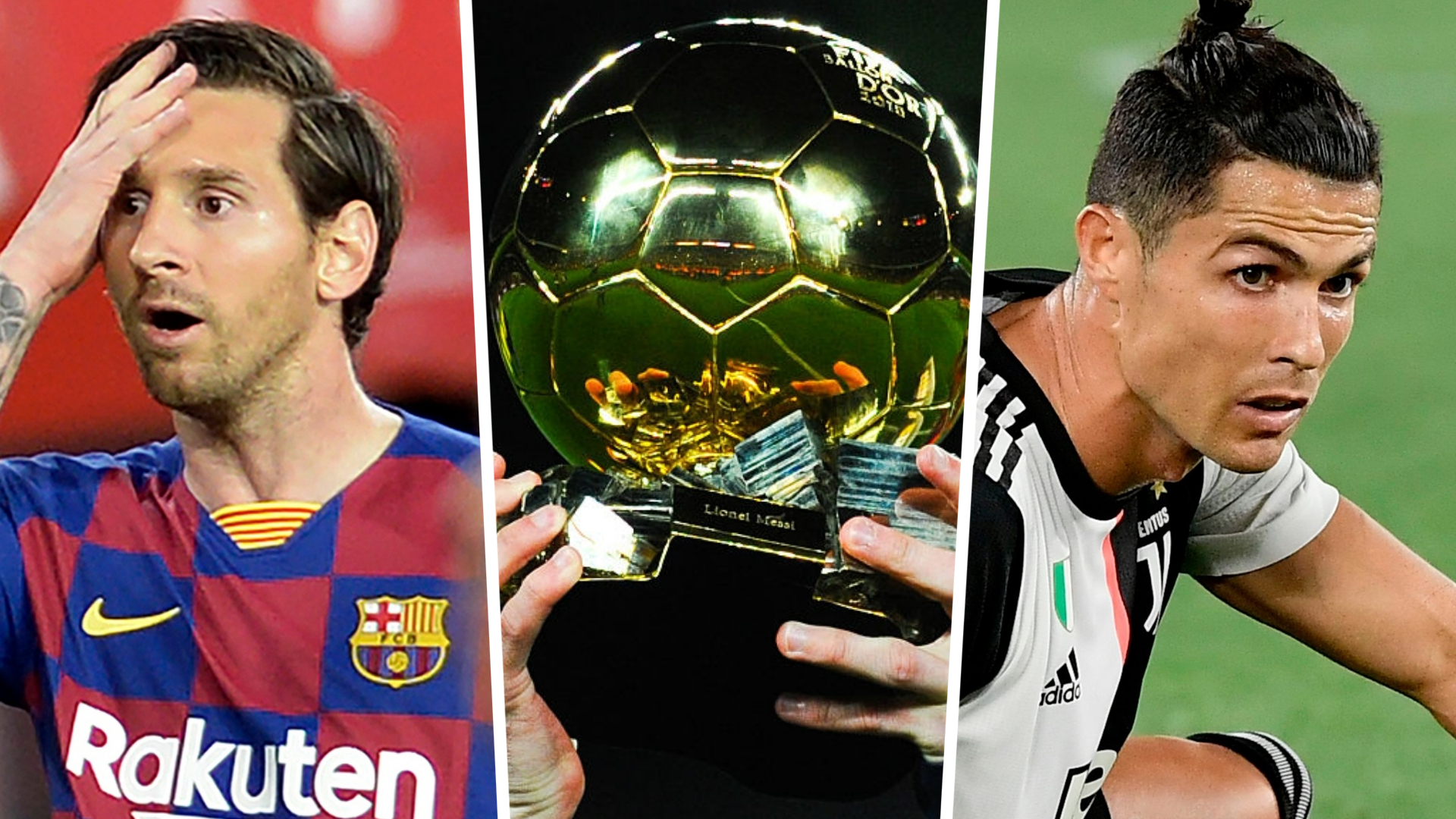 Messi Ronaldo Ballon d'Or GFX