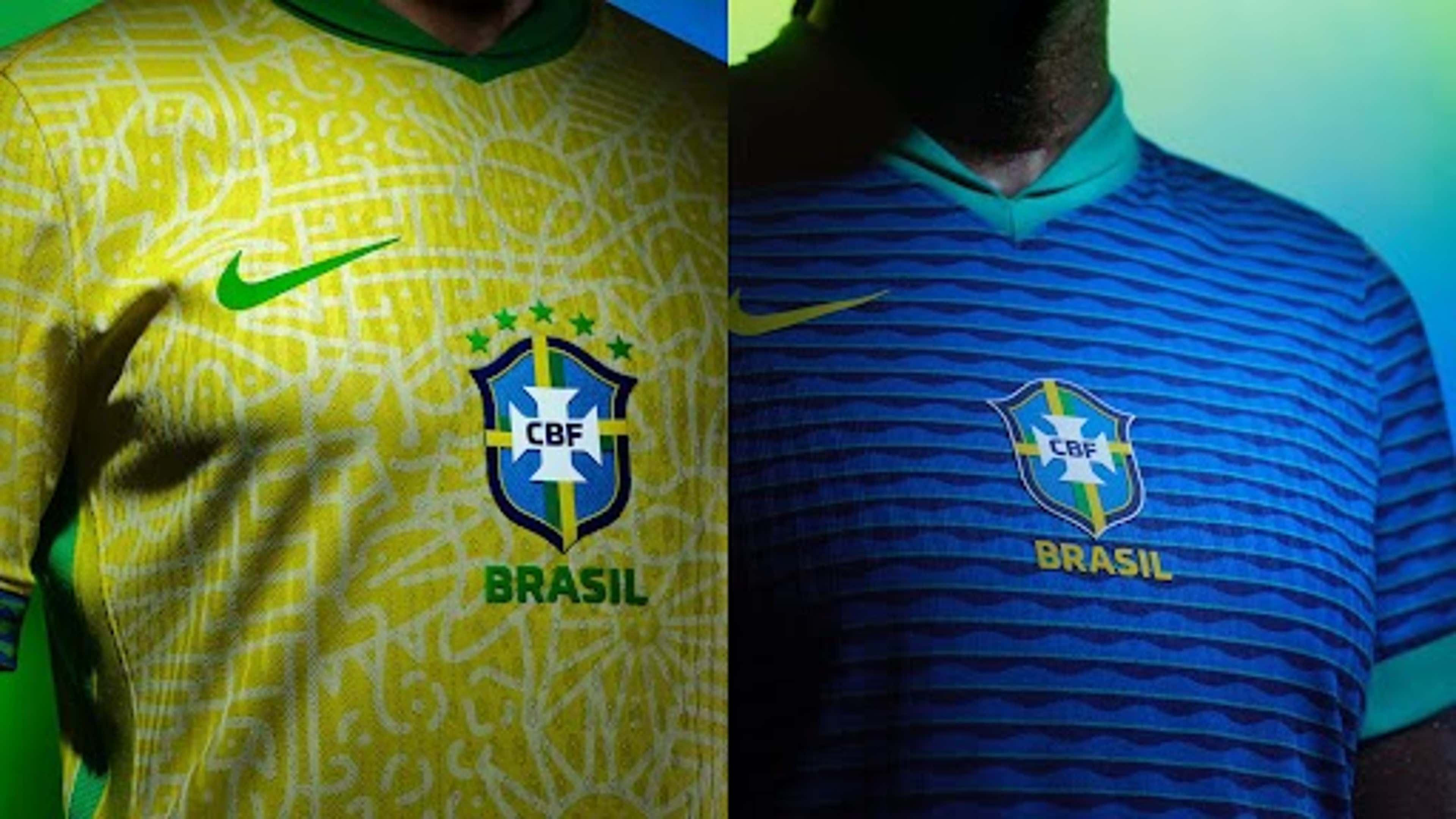 Camisa da Seleção Brasileira Azul em Oferta