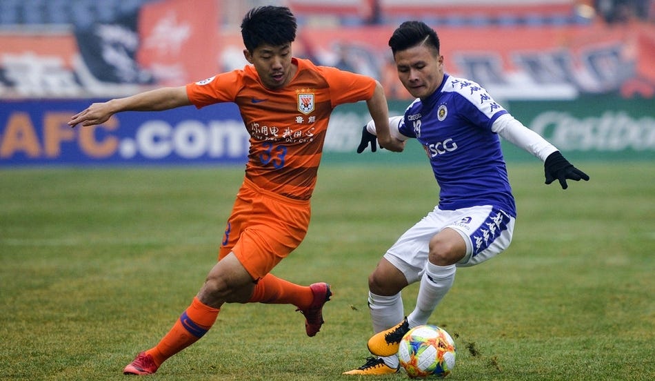 Nguyen Quang Hai Shandong vs Hanoi AFC Champions League