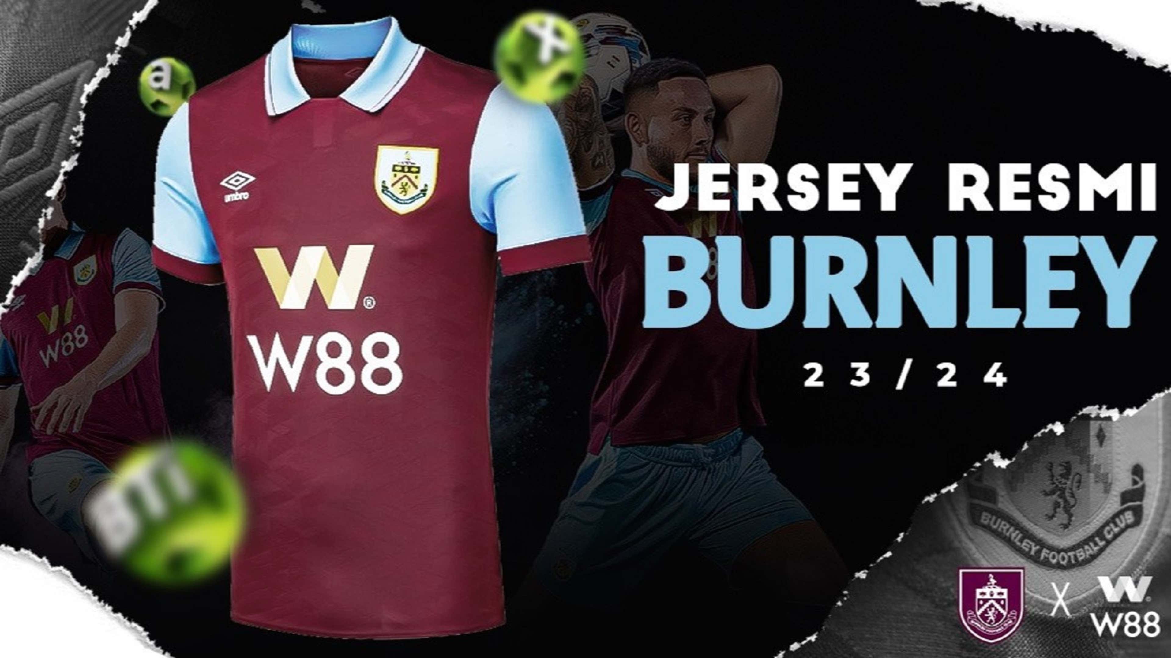 W88 x Burnley Jersey 2023/24