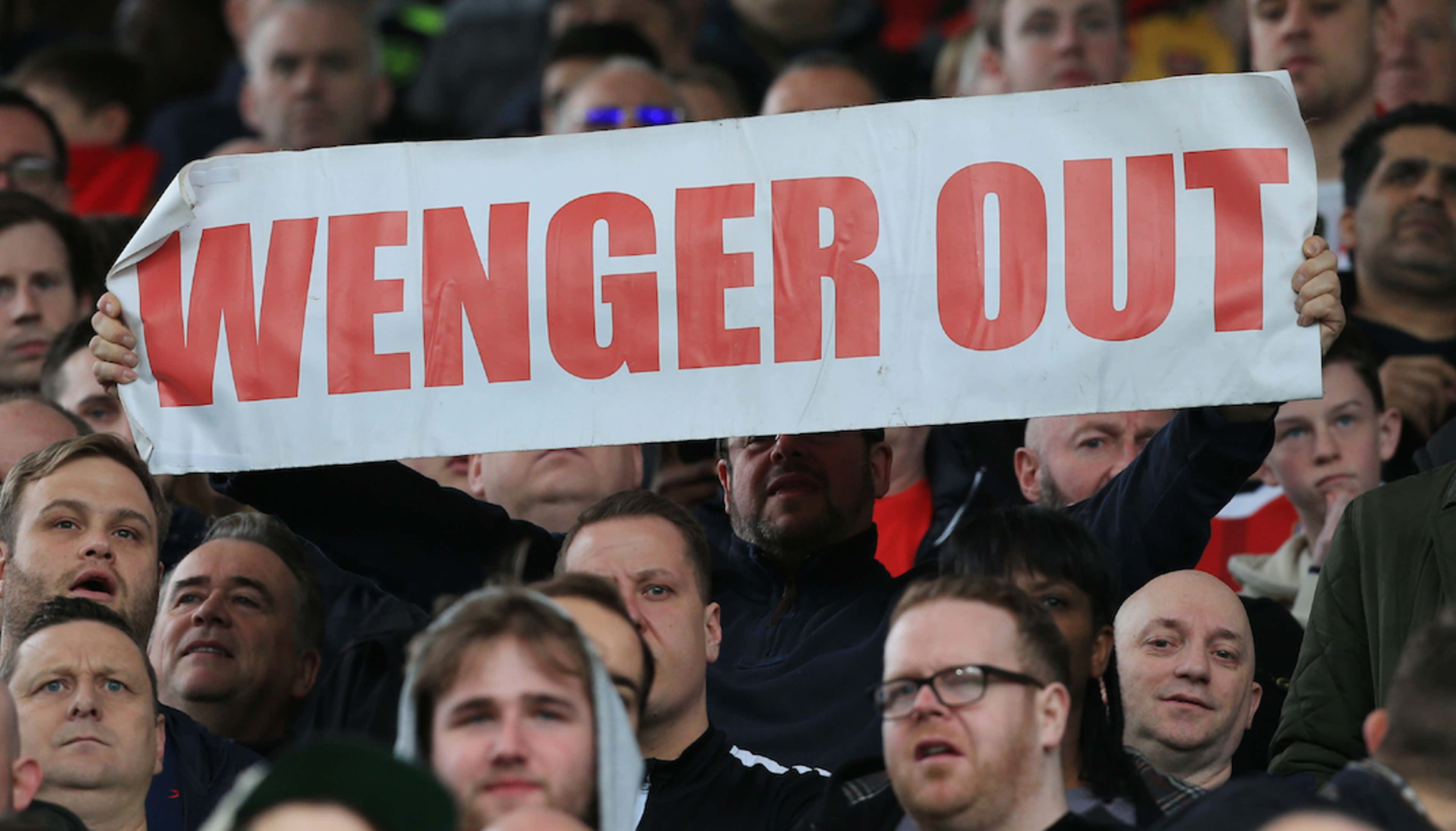 wenger out arsenal fans