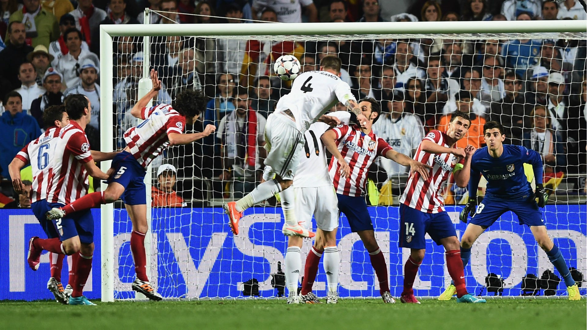 Sergio Ramos Real Madrid Atletico Madrid Champions League Final 2014