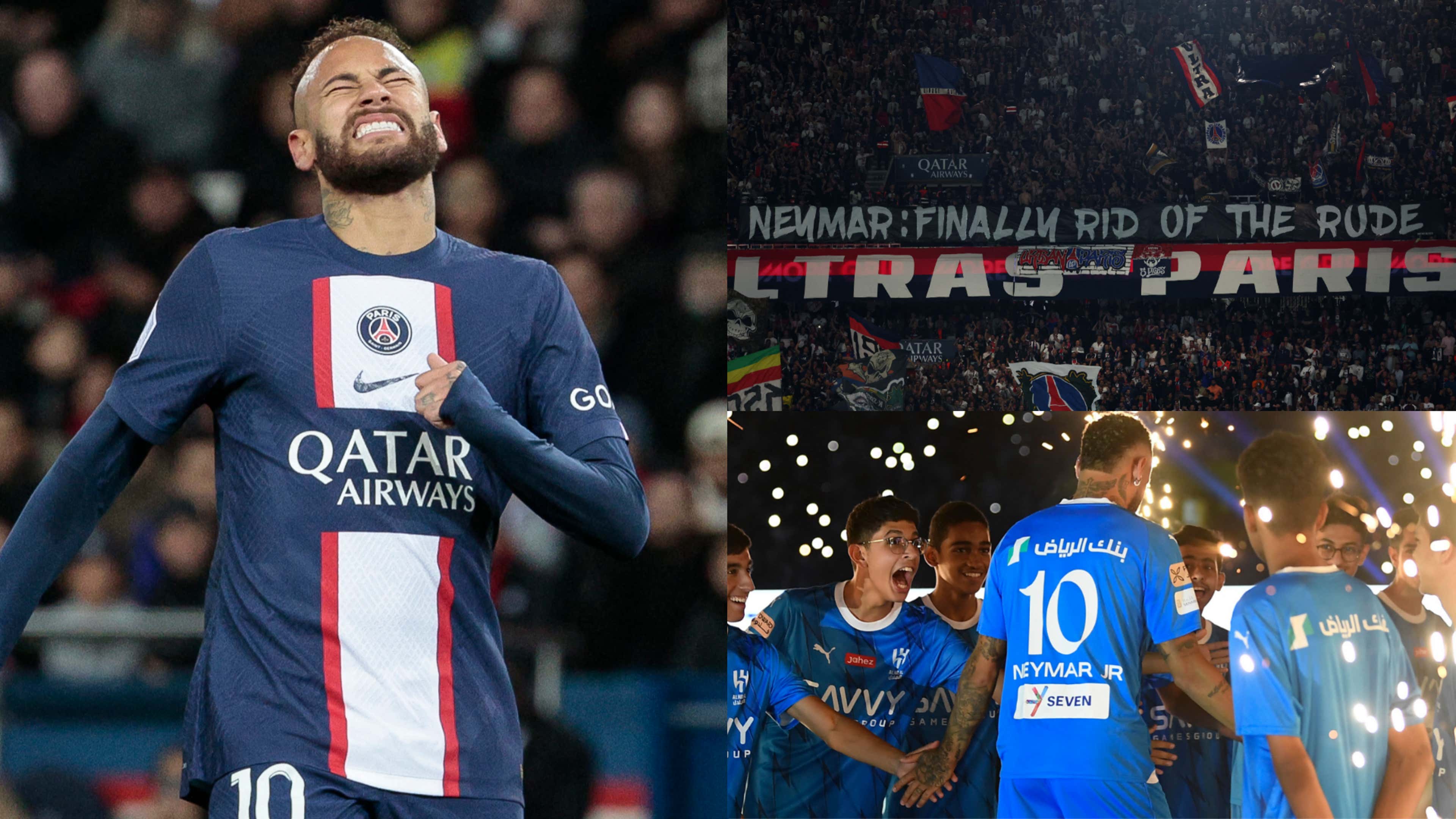 'Finally rid of the rude!' - PSG ultras show they are happy to see ...