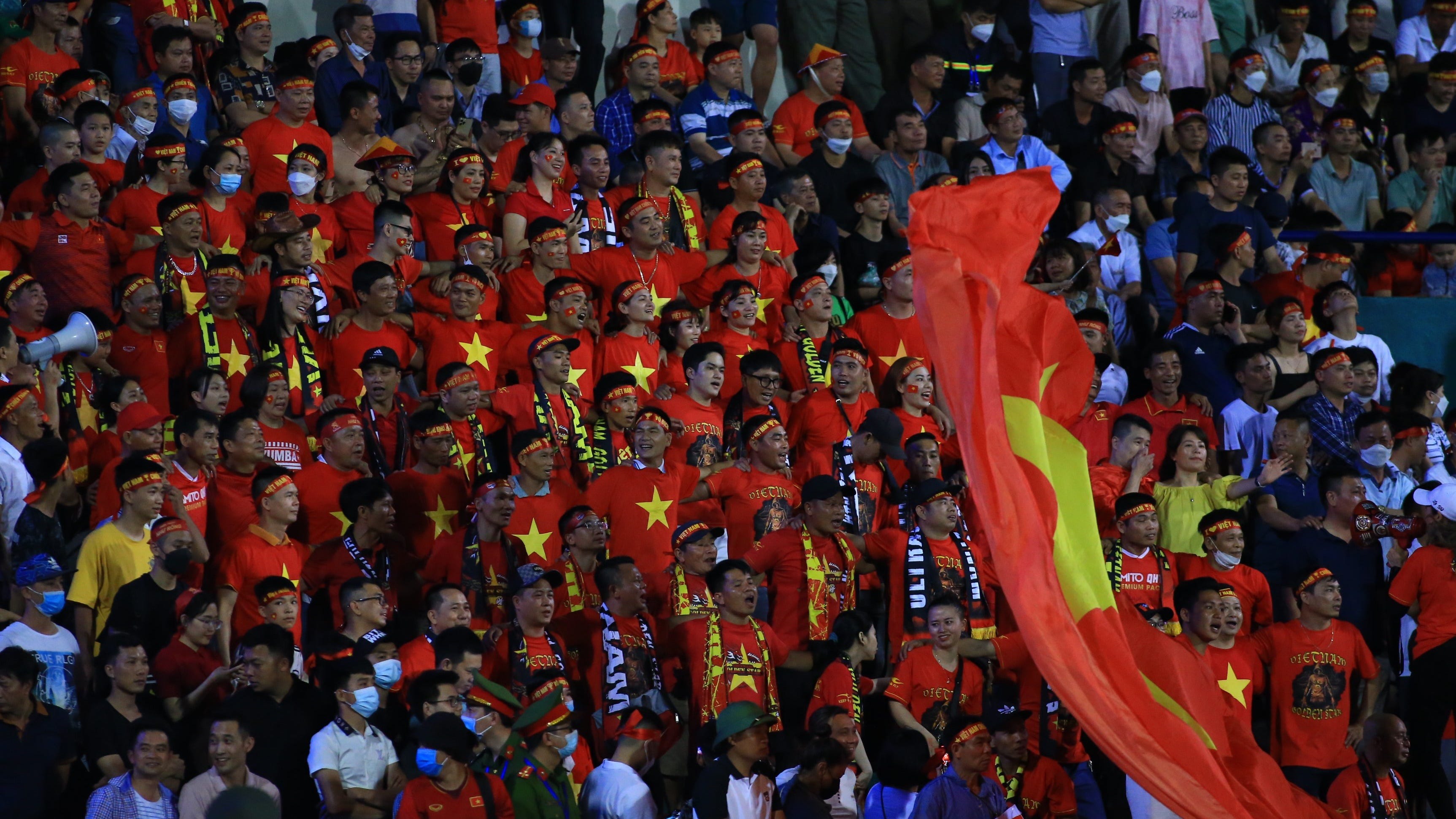 Vietnam supporters U23 Vietnam U23 Myanmar SEA Games 31 2022