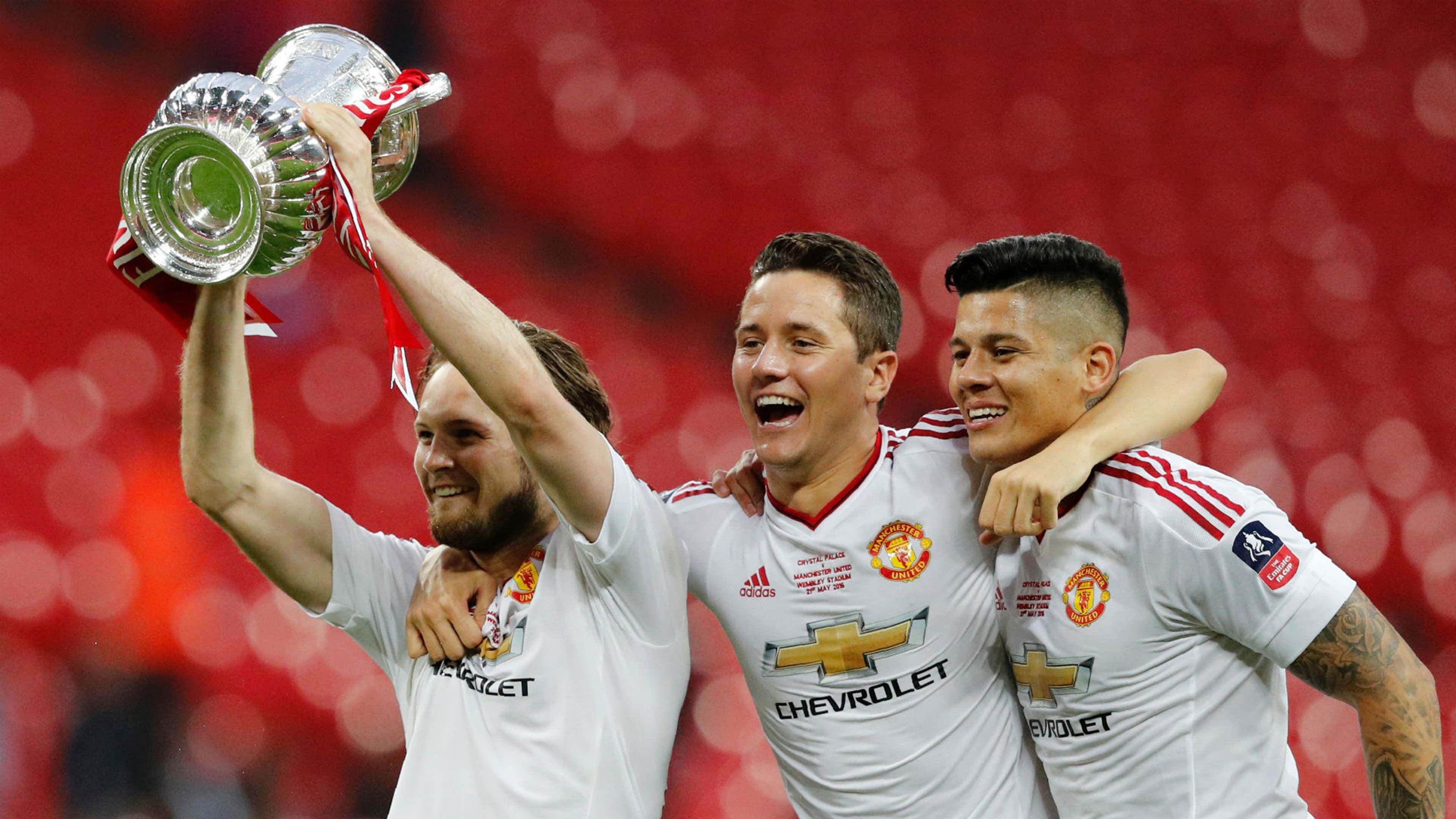 Daley Blind Ander Herrera Marcos Rojo Manchester United FA Cup 2016