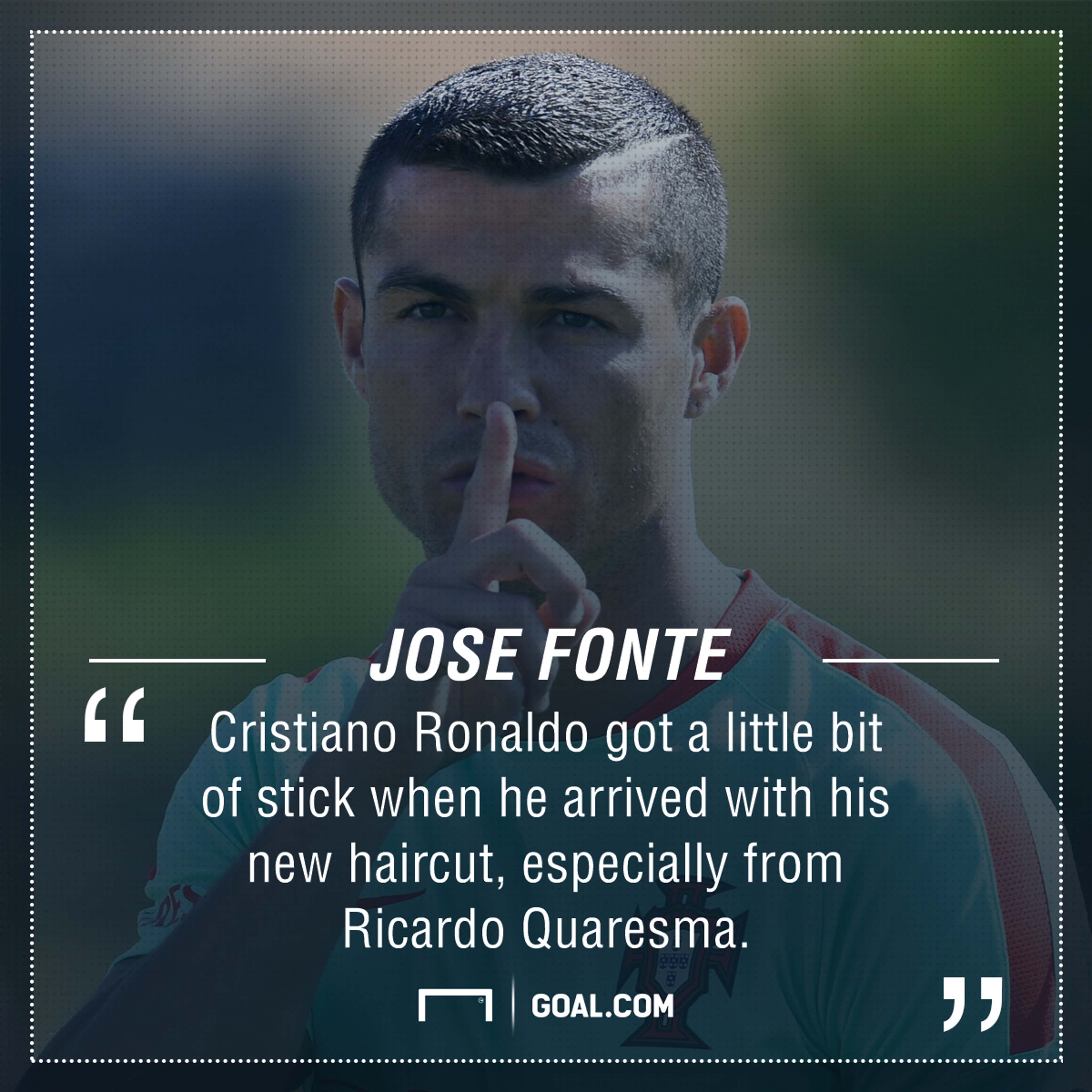 Cristiano Ronaldo Jose Fonte haircut