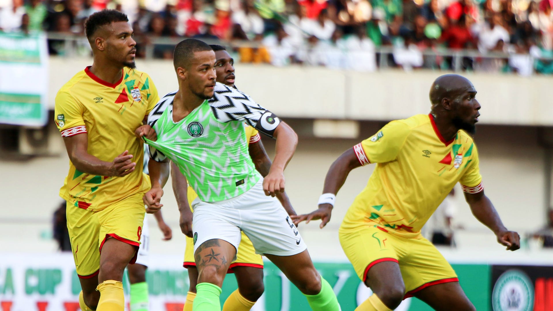 William Troost-Ekong, Steve Mounie - Nigeria vs Benin