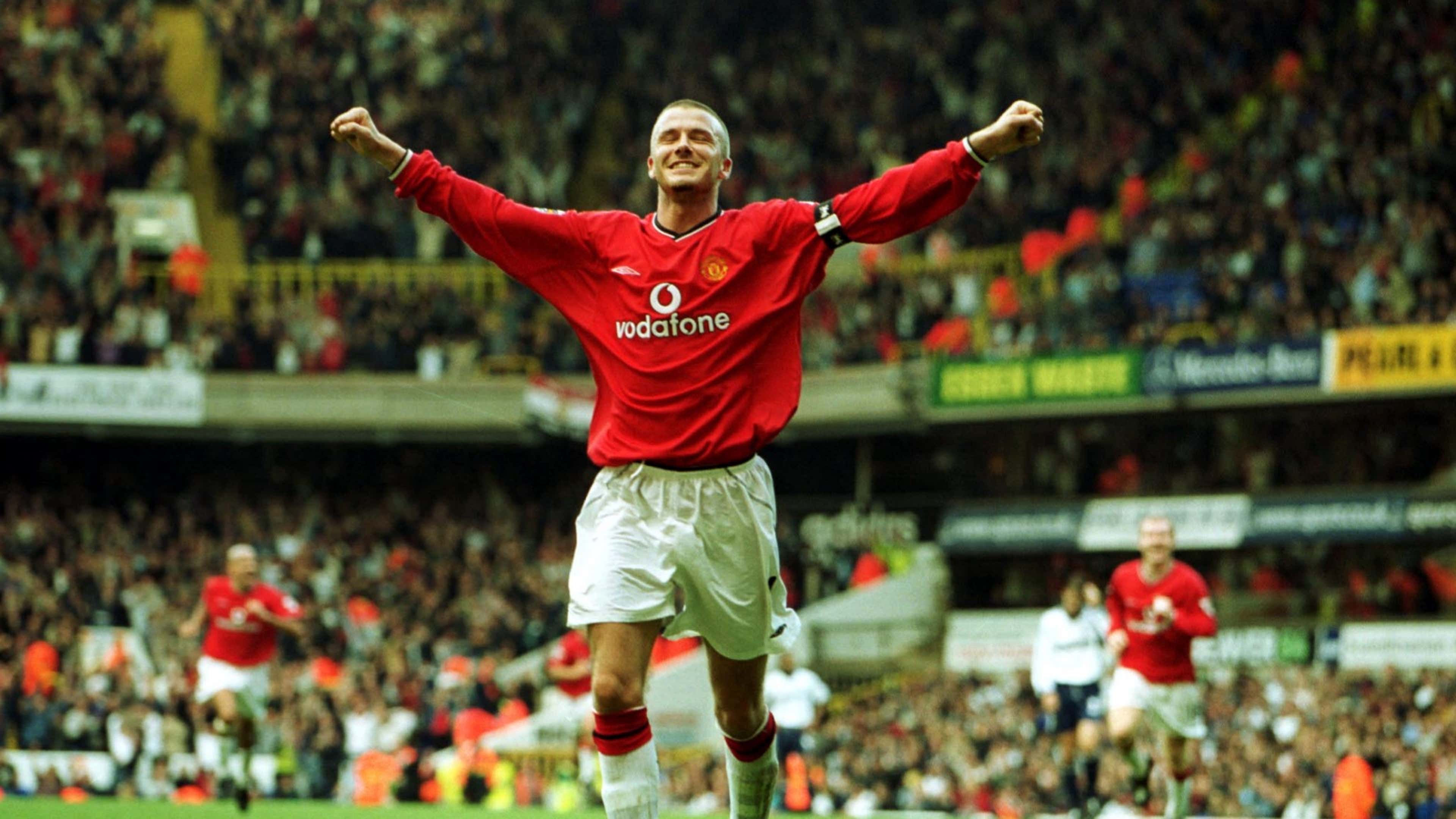 David Beckham Manchester United Tottenham 2001
