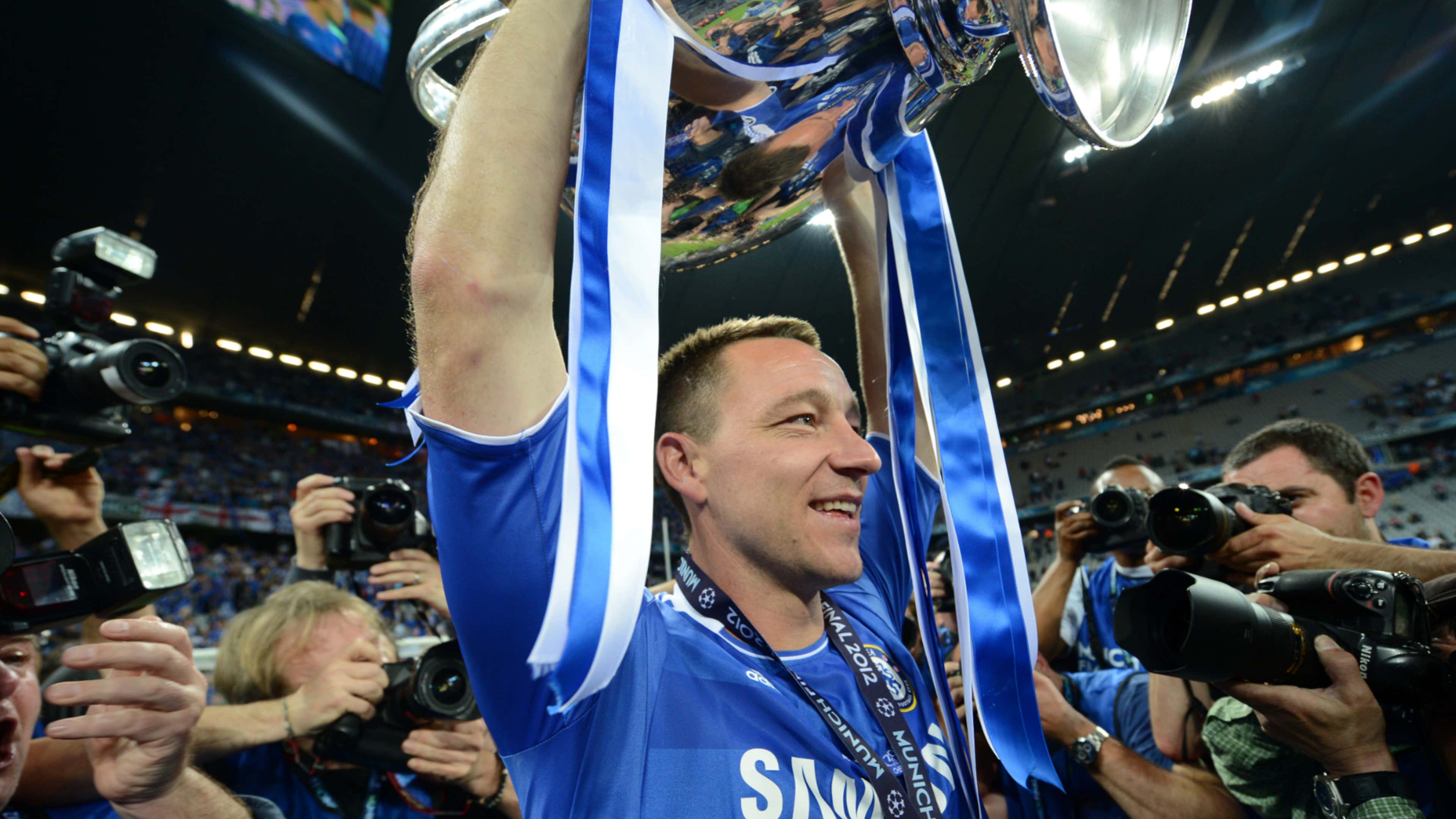 John Terry Chelsea Champions League trophy