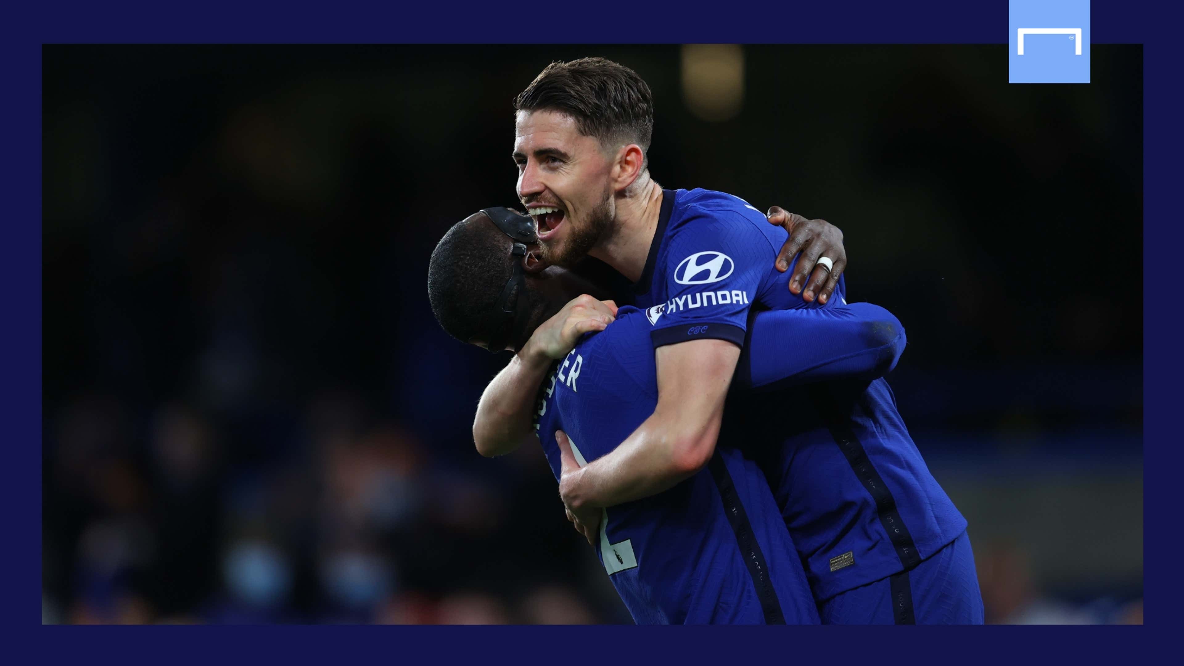 Jorginho Antonio Rudiger Chelsea Leicester Premier League 2020-21 GFX