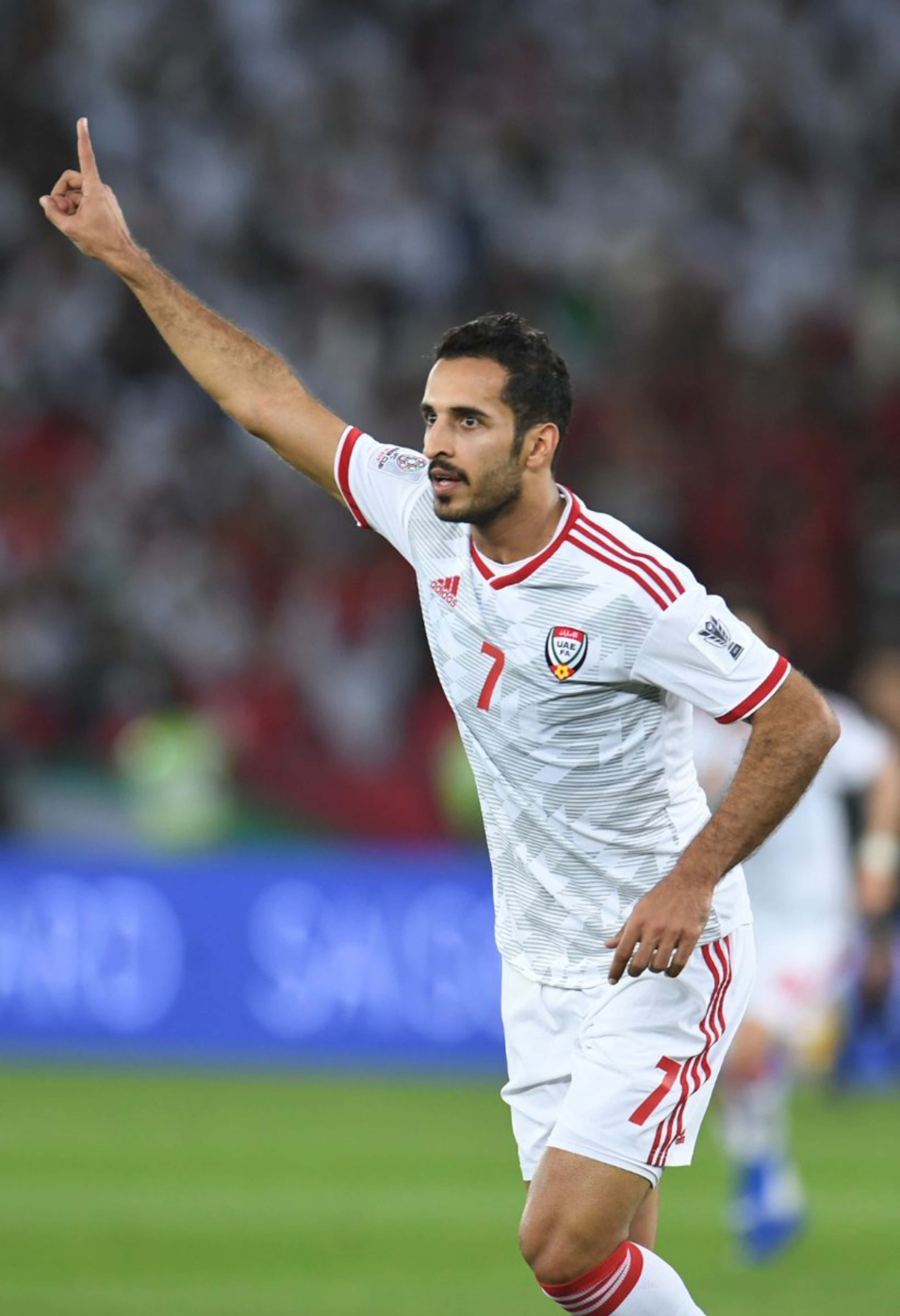 Mabkhout after scoring in the Asian Cup