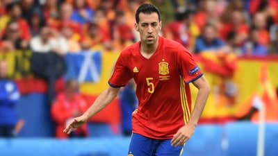 Sergio Busquets Spain Czech Republic Euro 2016