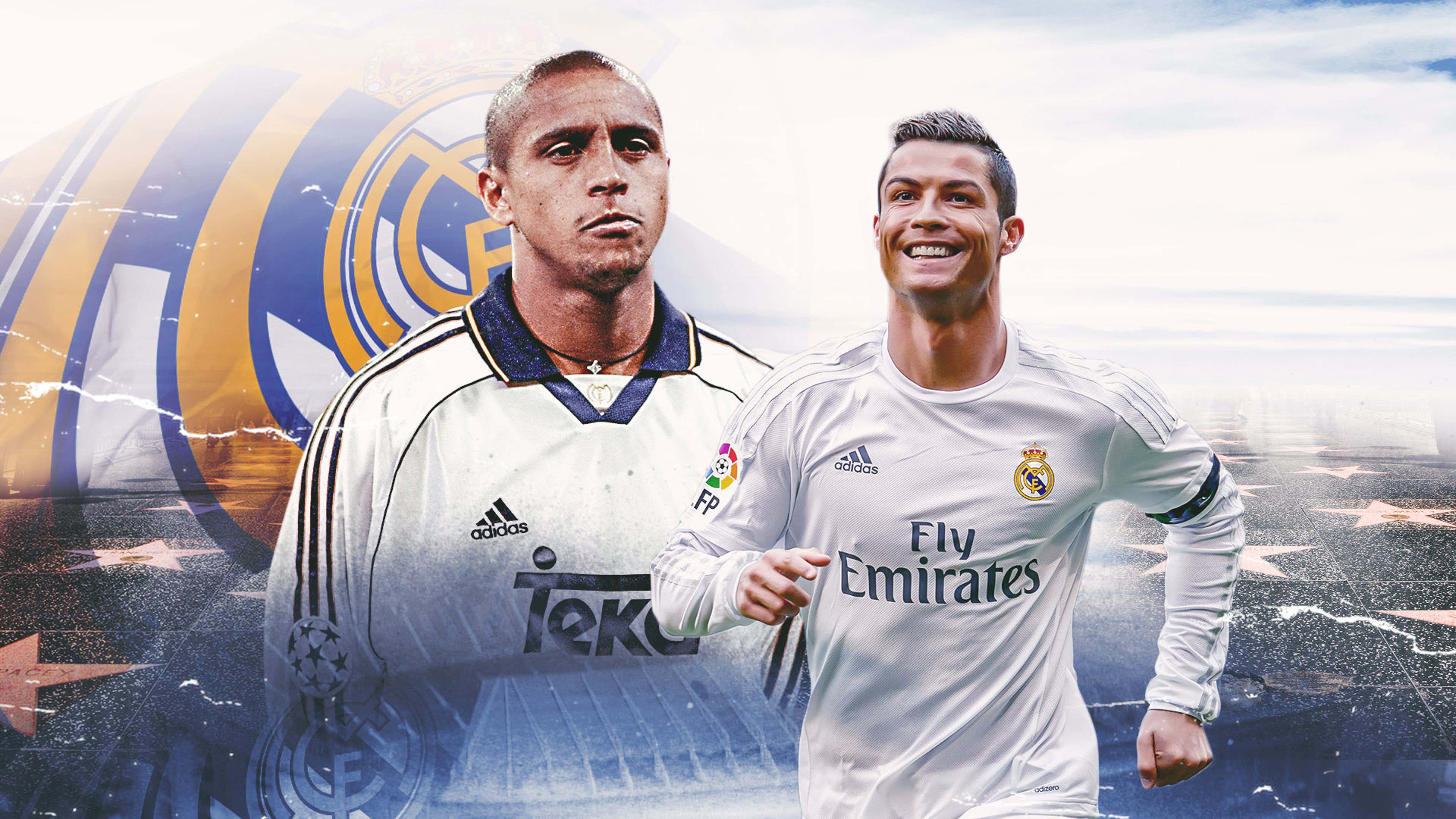 Real Madrid Roberto Carlos Cristiano Ronaldo