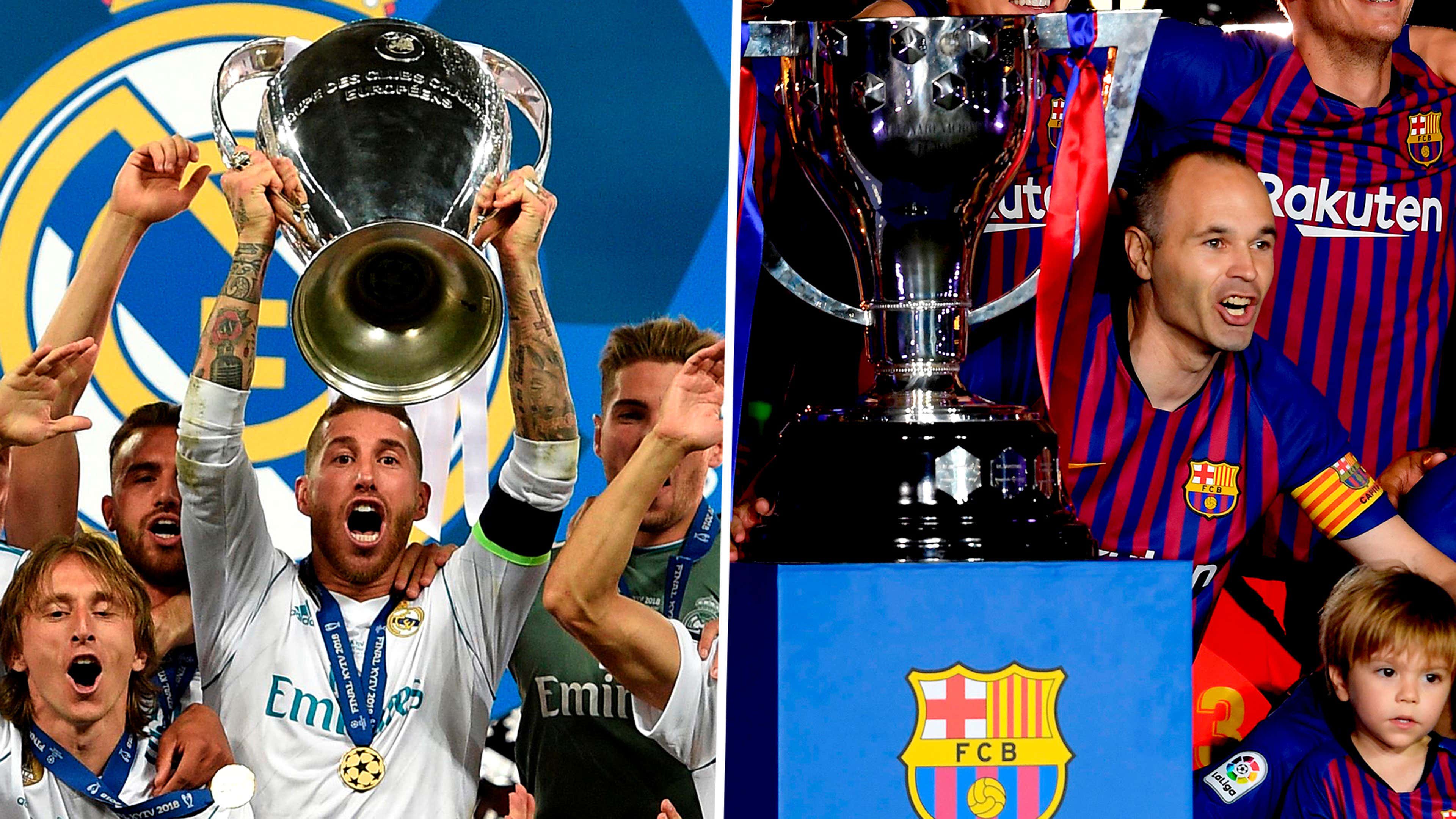 GFX Split Real Madrid Barcelona champions 2018