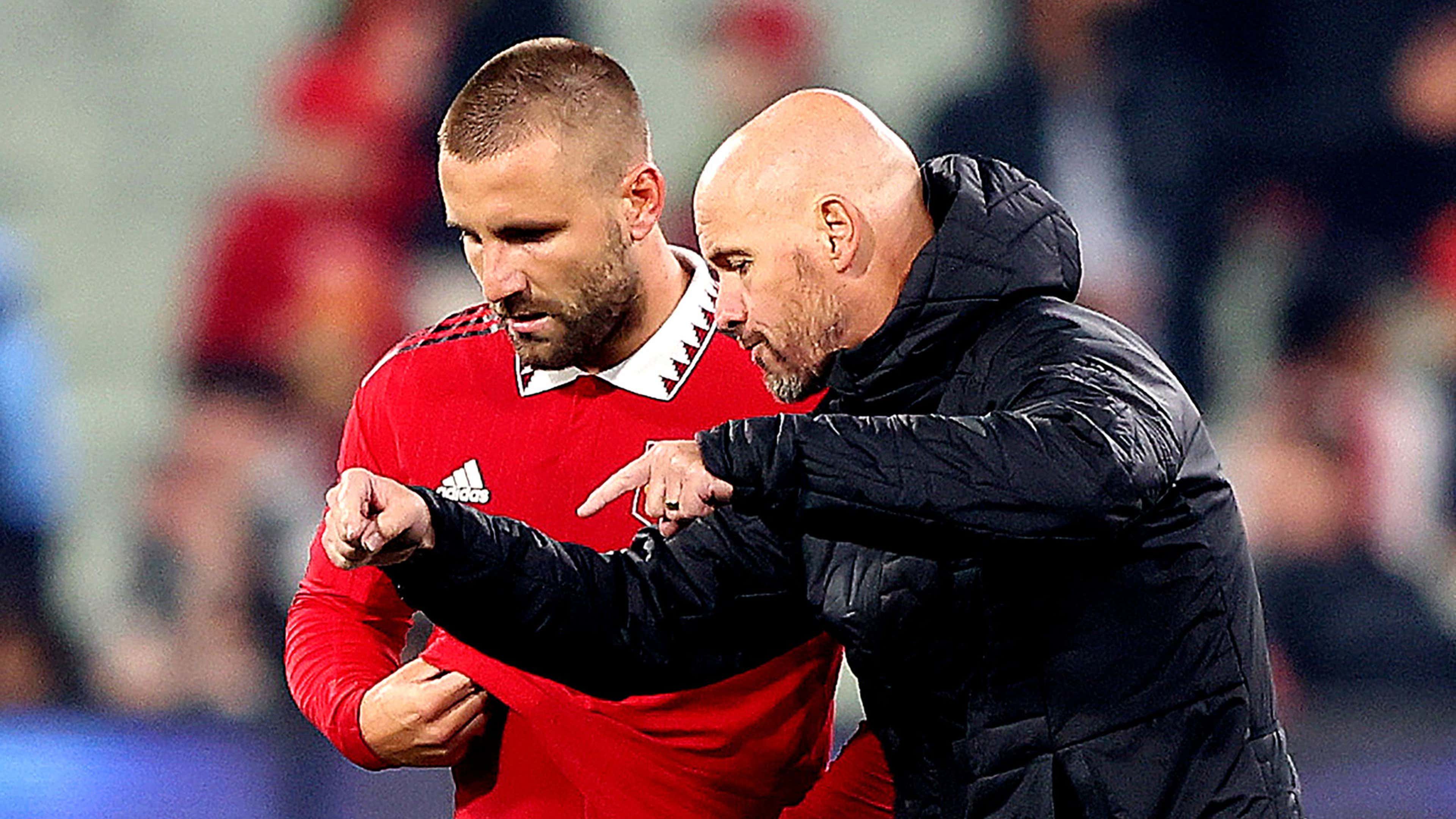 Man Utd boss Ten Hag admits he could continue to use Shaw at centre-back despite Martinez's return | Goal.com
